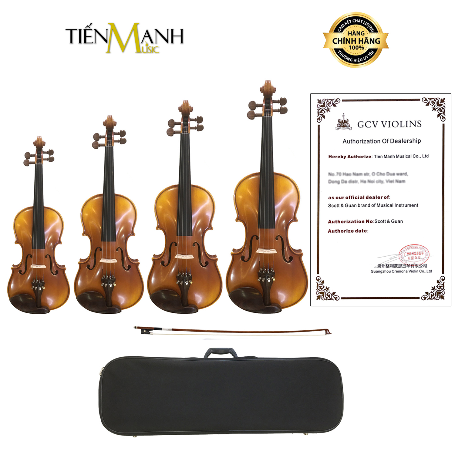 Đàn Violin Scott Guan 601