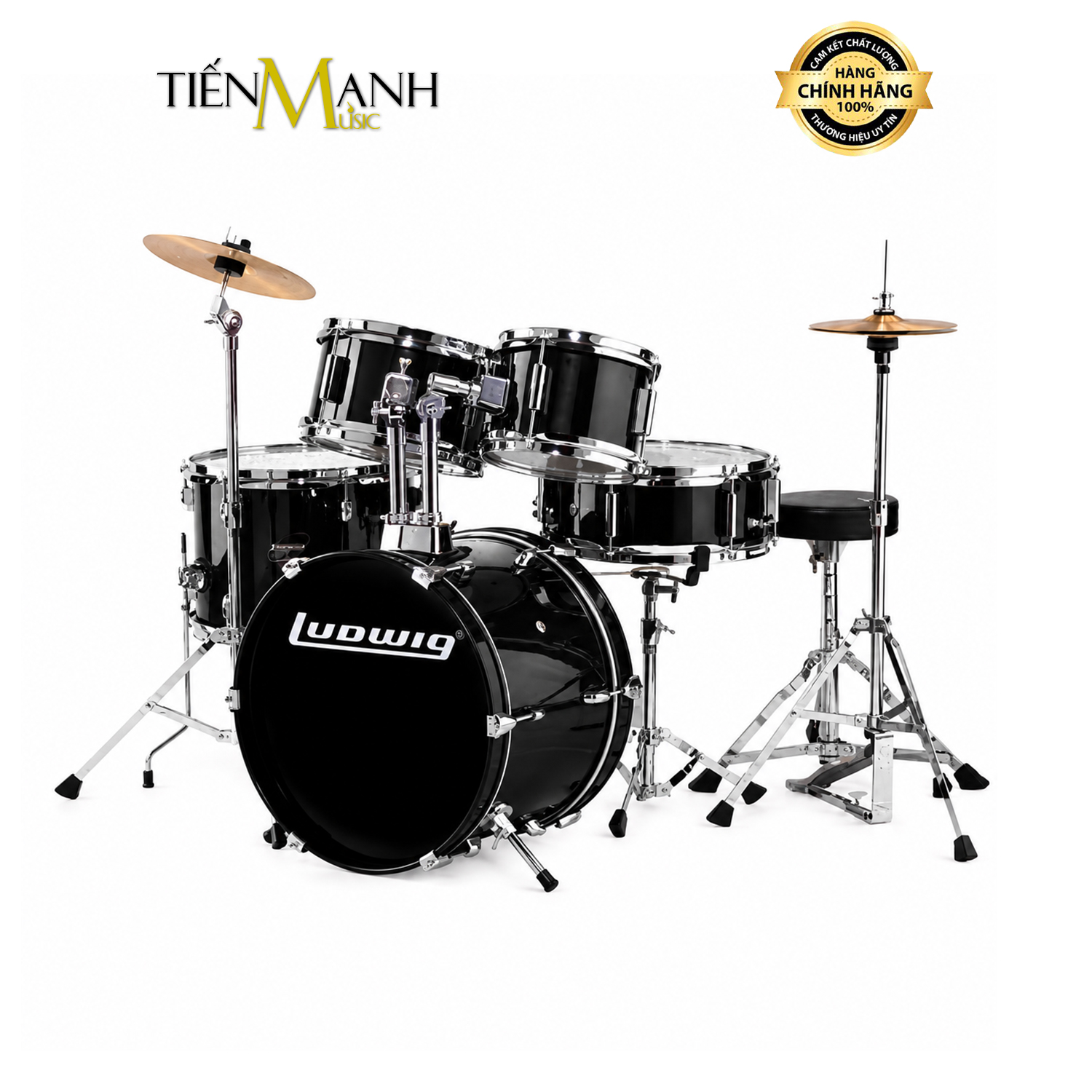 Bộ Trống Điện Tử Ludwig LJR1061DIR 5-Piece Junior Drum Kit