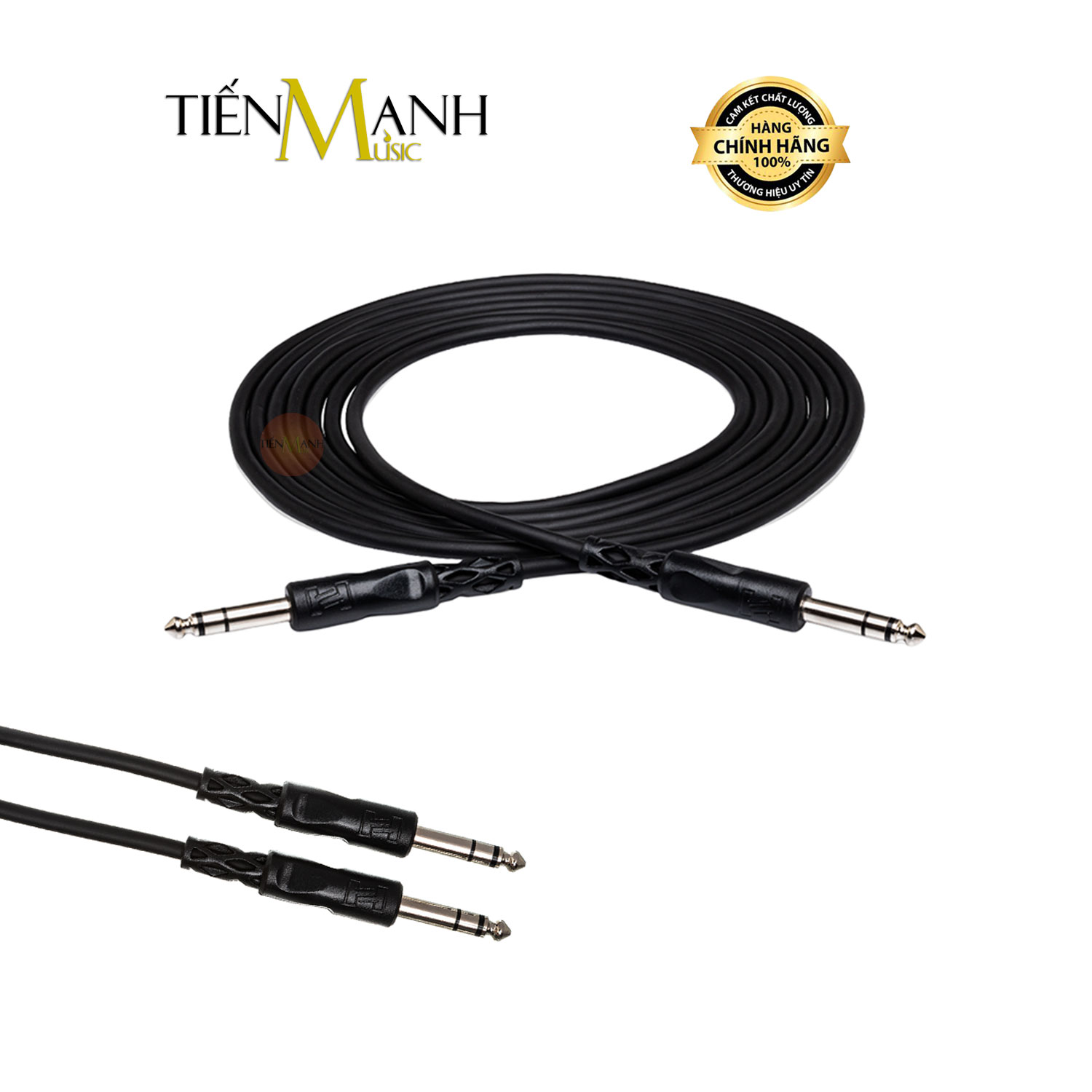 Dây Cáp Loa Hosa Balanced Dài 7.5m 2 Đầu 6ly Stereo TRS CSS-125 Cable Tín Hiệu