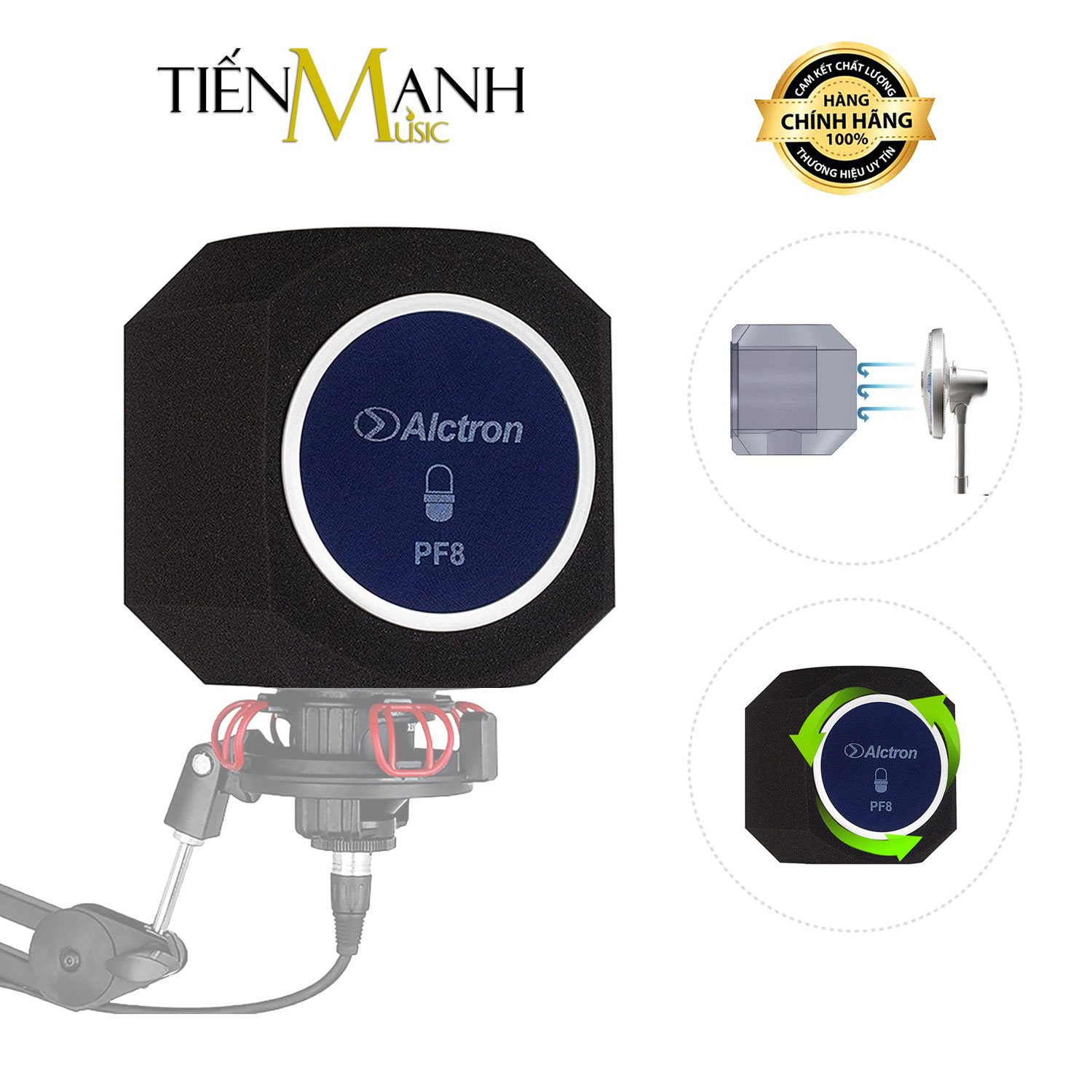 Màn Chắn Mút Tiêu Âm Tròn Alctron PF8