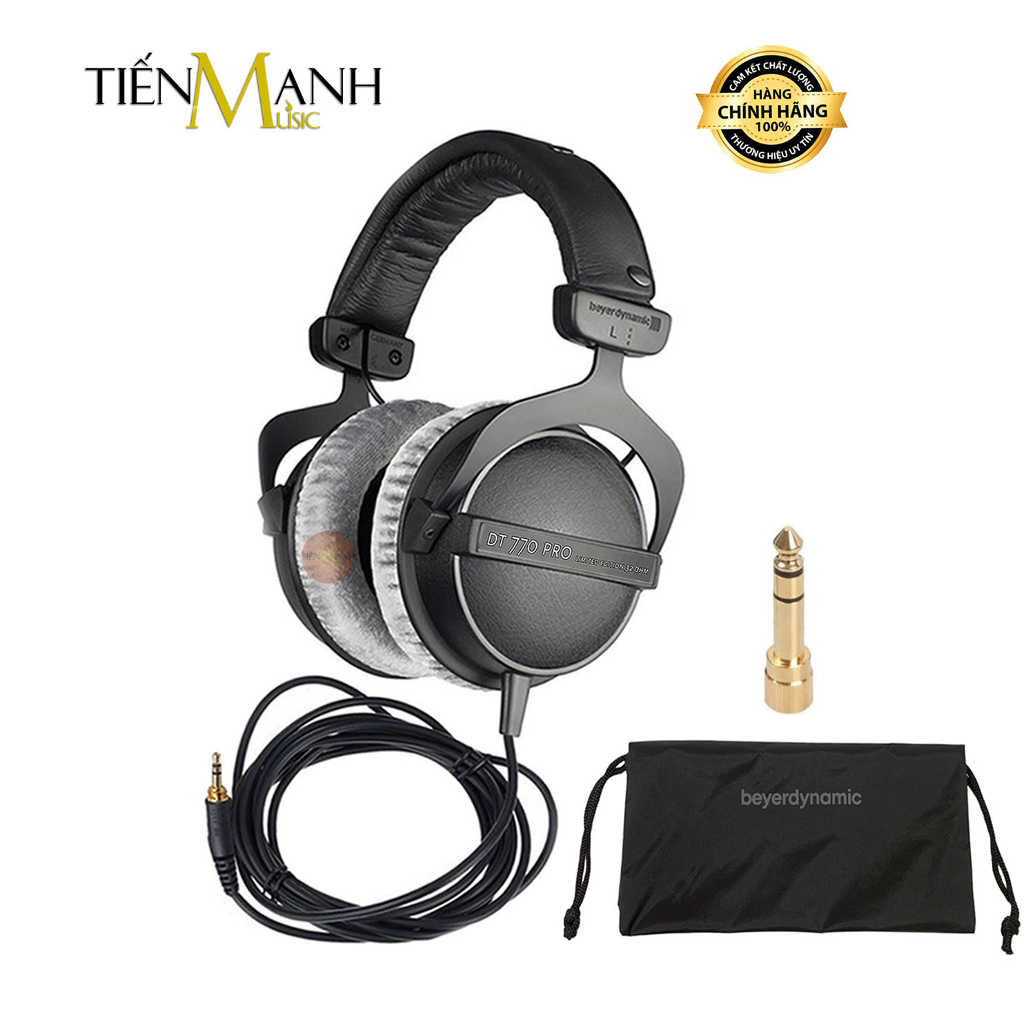 Tai Nghe Kiểm Âm Beyerdynamic DT770 Pro 32 Ohm - DT 770 Beyer Dynamic Close Back Studio Monitor Headphones ( Màu Gray)