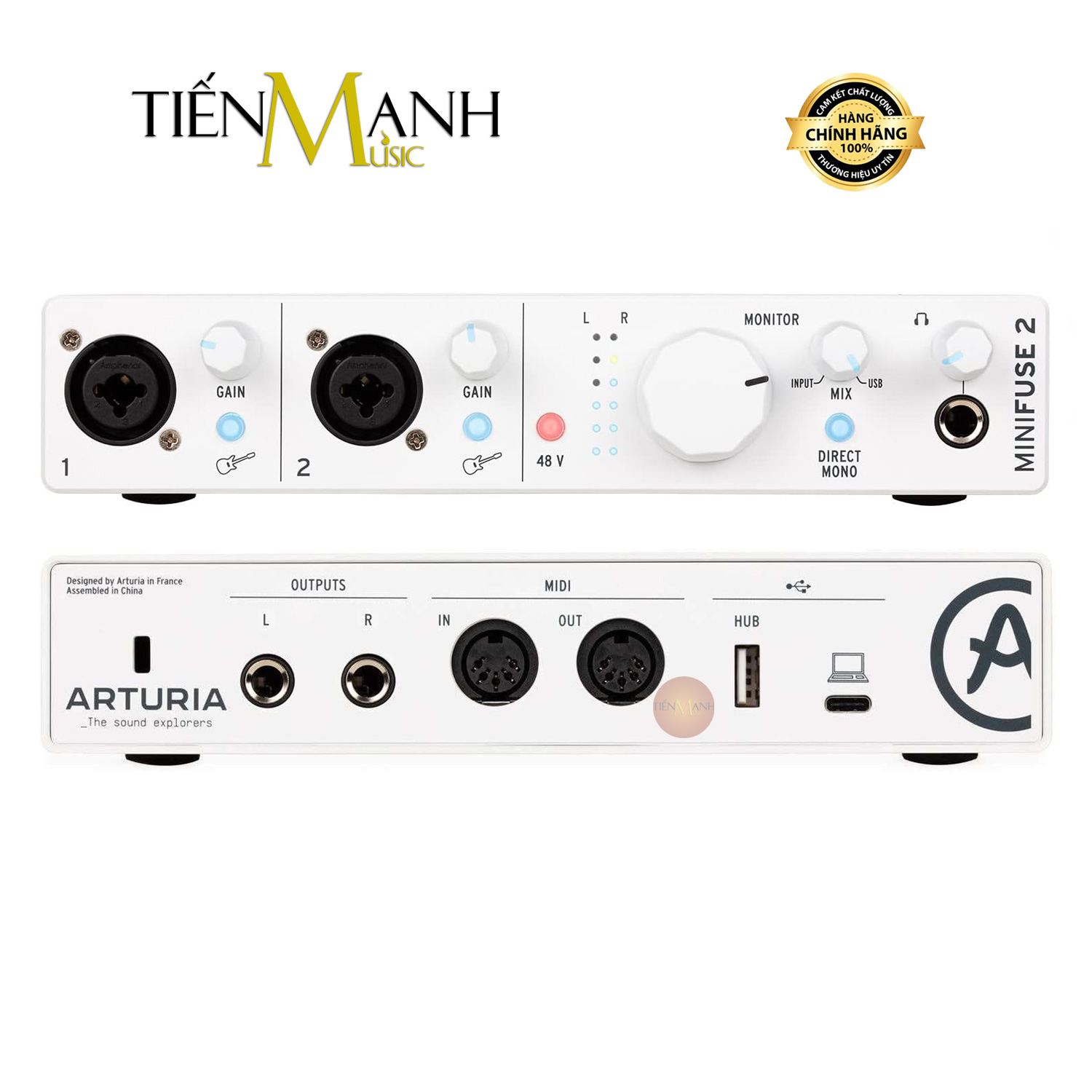 Soundcard Arturia MiniFuse 2 - Màu Trắng