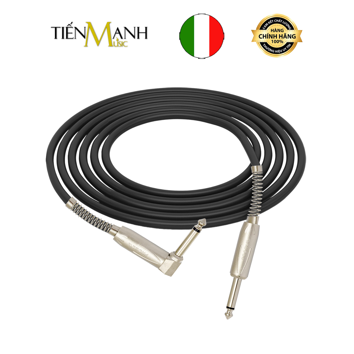 Dây Line Kết Nối Đàn Guitar Proel 2 Đầu 6ly BULK120LU5 5m