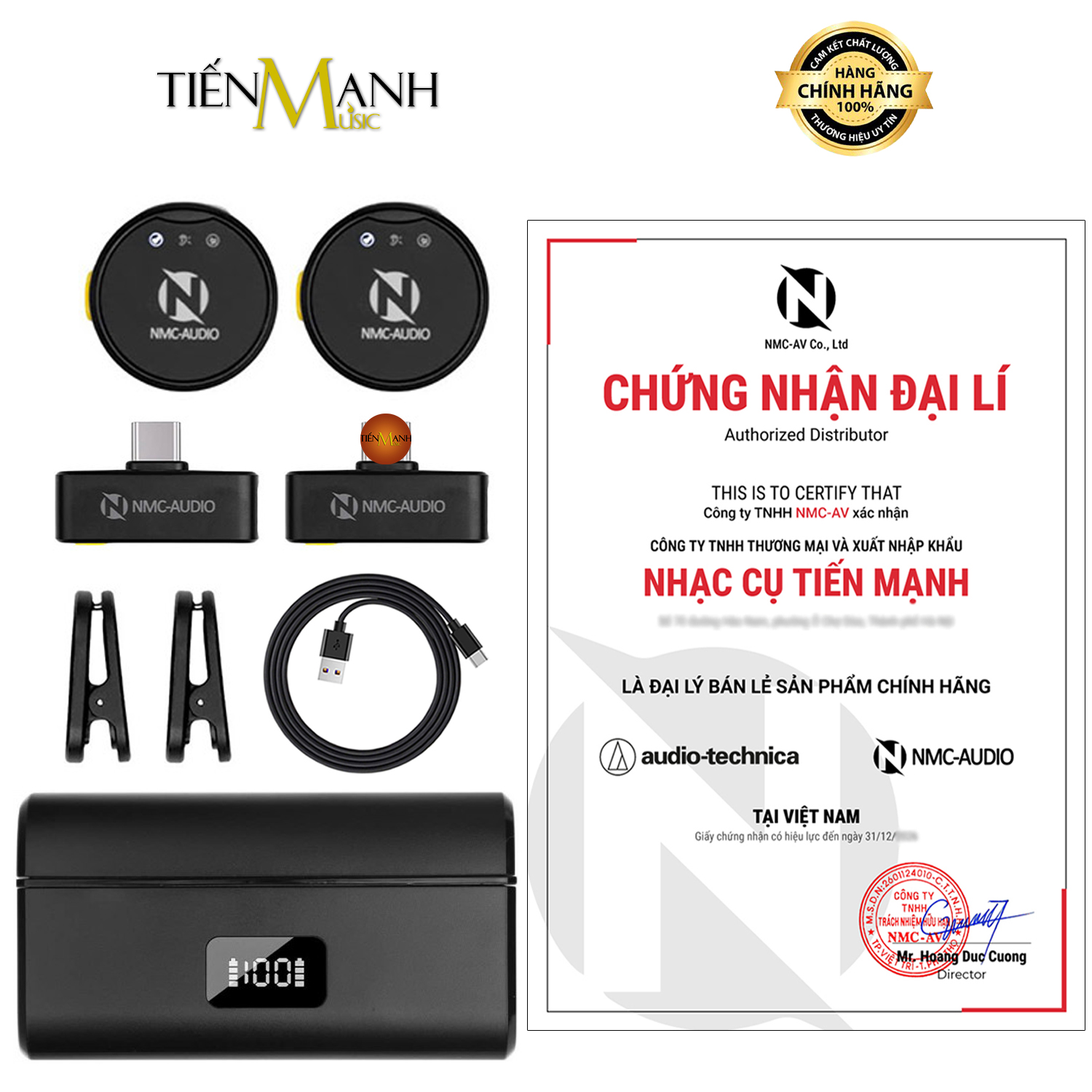 Micro Cài Áo Không Dây Vlog NMC-AUDIO NMC2812 Premium