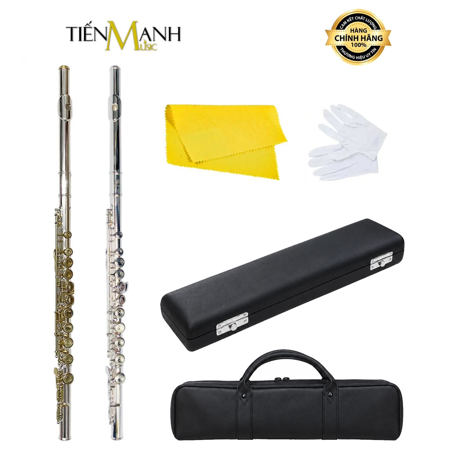 Sáo Flute FL100  Sáo Tây Tone C (Đô) Mạ Bạc FL100
