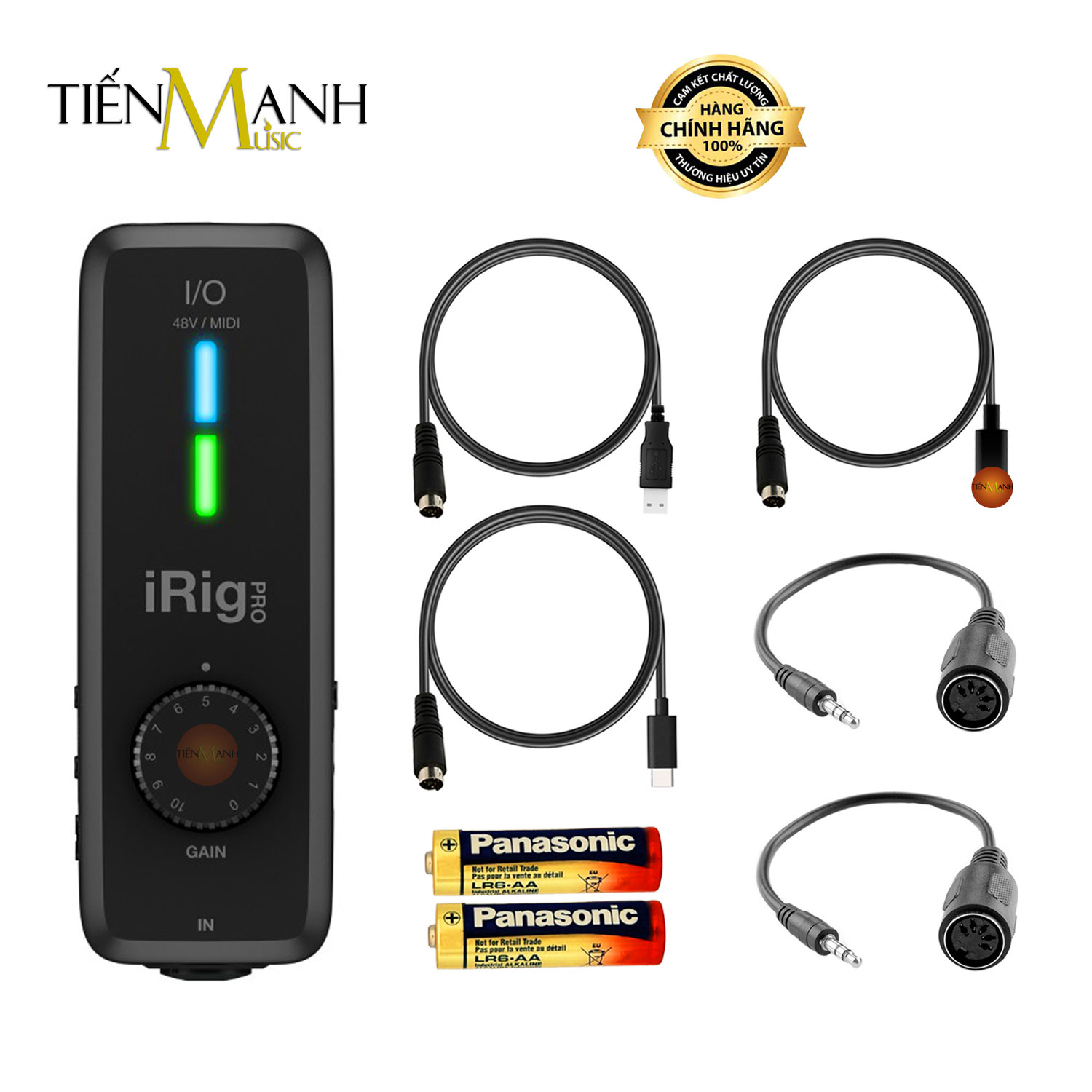 Thiết Bị Thu Âm Và Livestream iRig Pro IO IK Multimedia Điện Thoại Nối Guitar