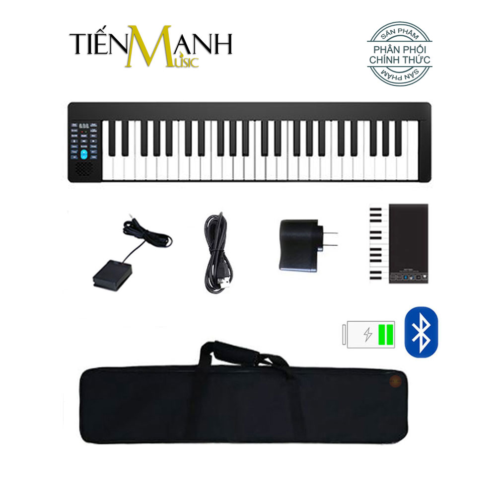 Đàn Piano Điện Konix PJ49Z - 49 Phím cảm ứng lực Midi Keyboard Controllers PJ49