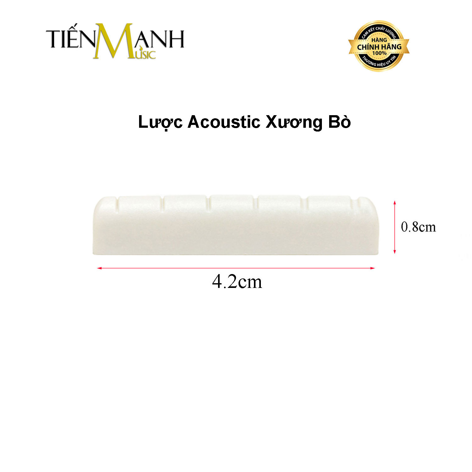 Lược Đàn Guitar Acoustic Xương Bò Beef Bone - Nut