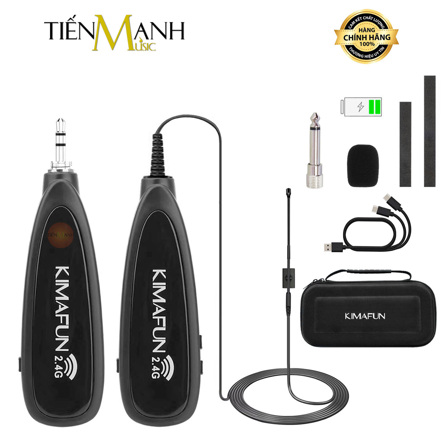 Mic Không Dây Wireless Cho Sáo, Tiêu, Kèn, Sáo Trúc, Sáo Flute, Sáo Bầu, Kèn Clarinet, Harmonica Kimafun KM-G150-4