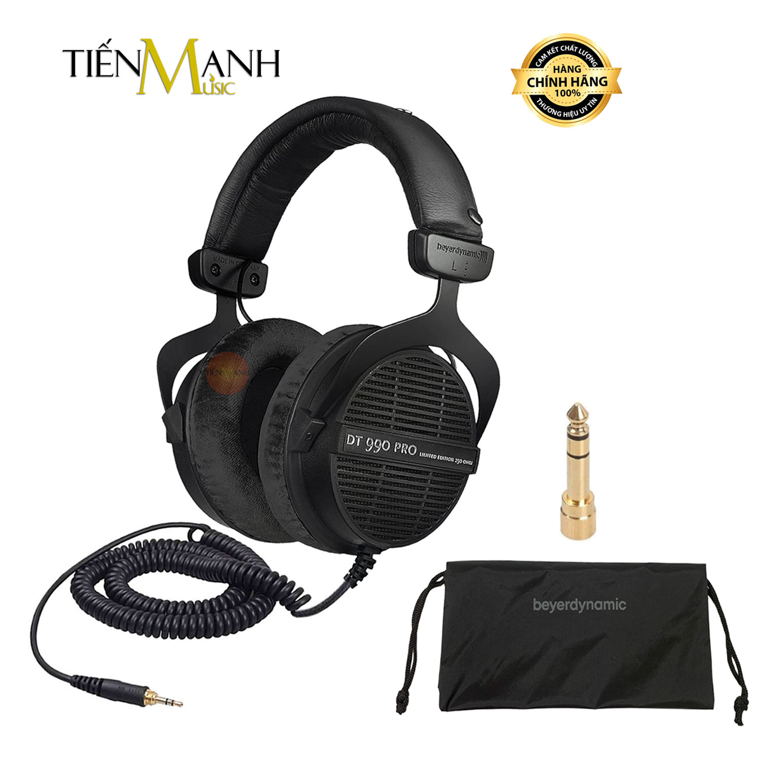 Tai Nghe Kiểm Âm Beyerdynamic DT990 Pro 250 Ohm Black Limited Edition - DT 990 Beyer Dynamic Open Back Studio Monitor