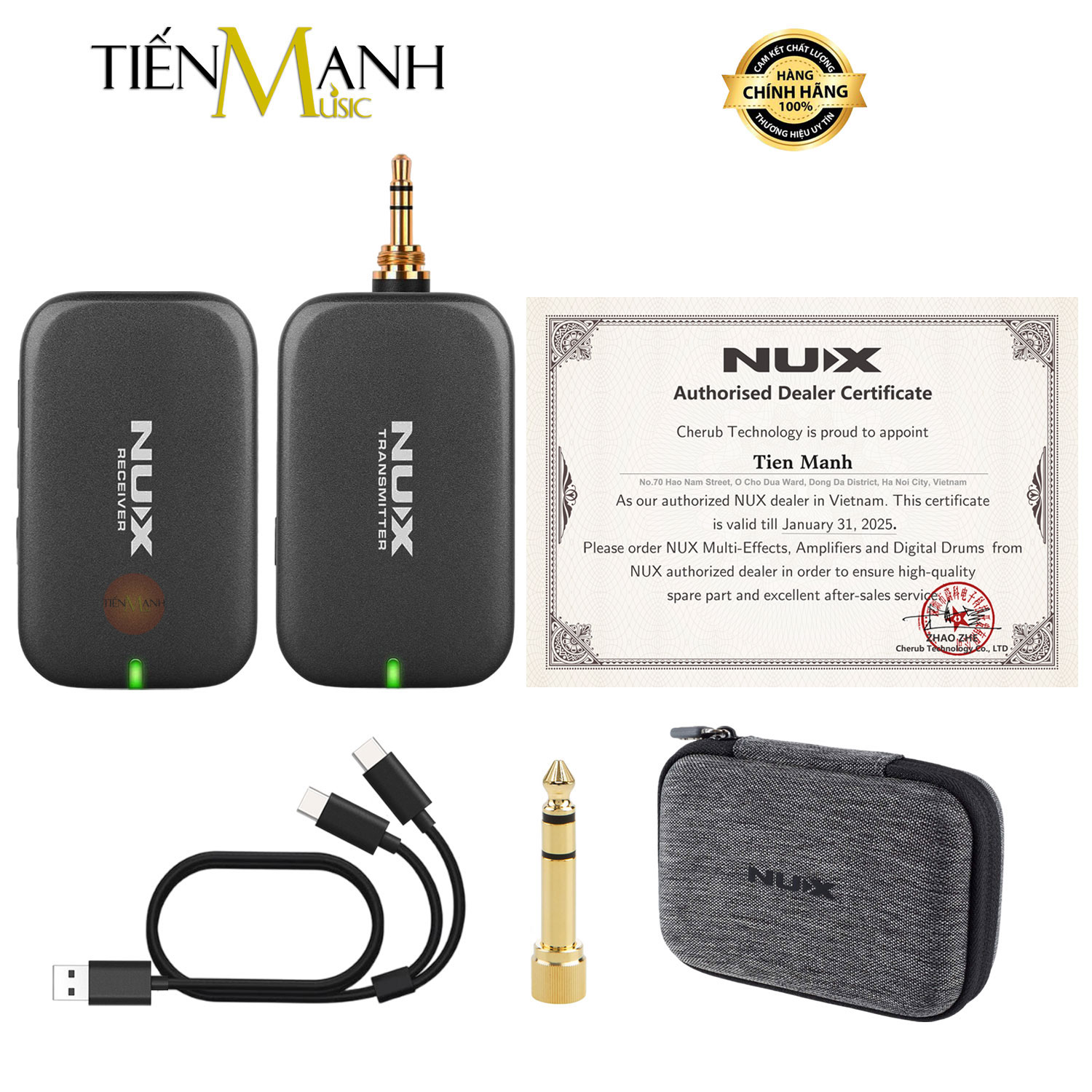 Bộ Thu Phát Tín Hiệu Audio Và Tai Nghe Không Dây Wireless Nux B7PSM 5.8GHz