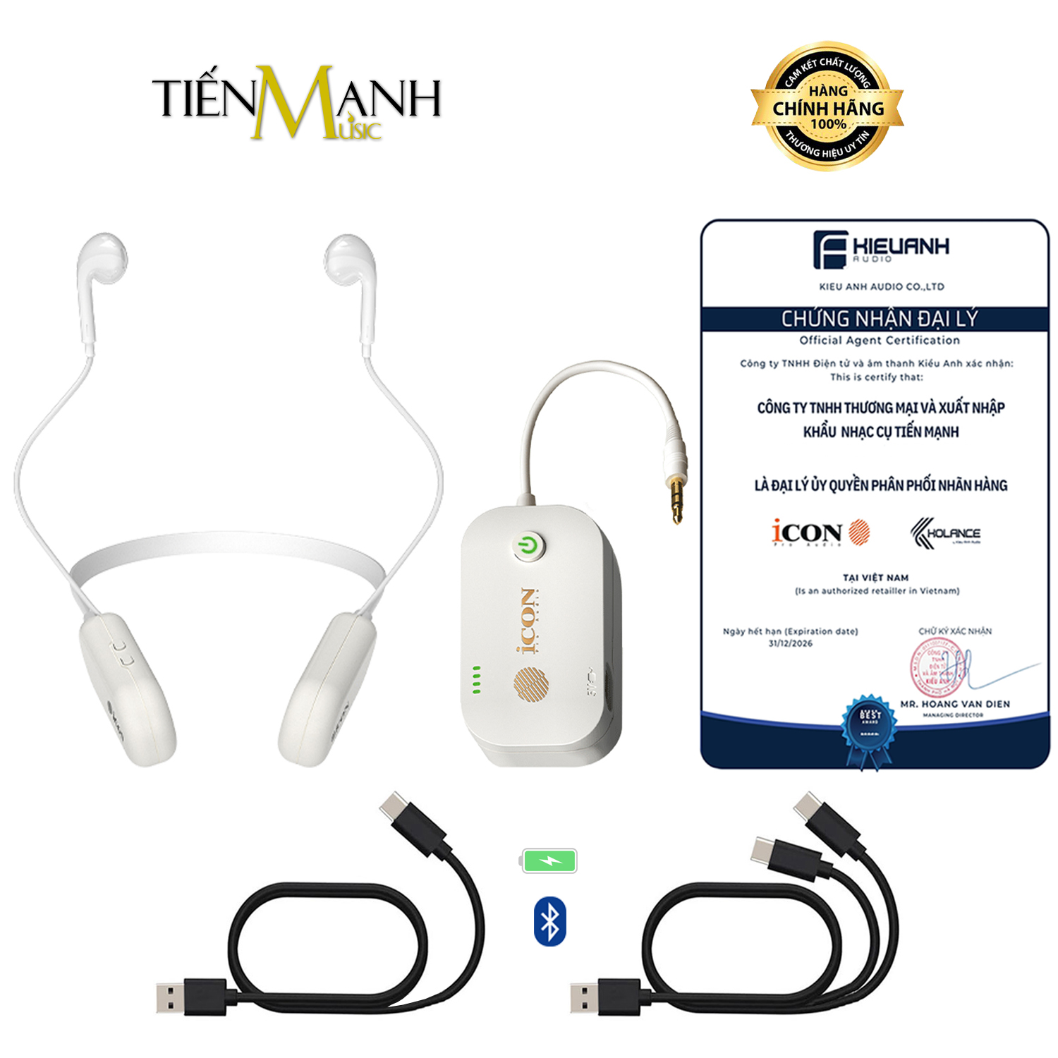 Bộ Tai Nghe Không Dây Icon Airmon 4RX