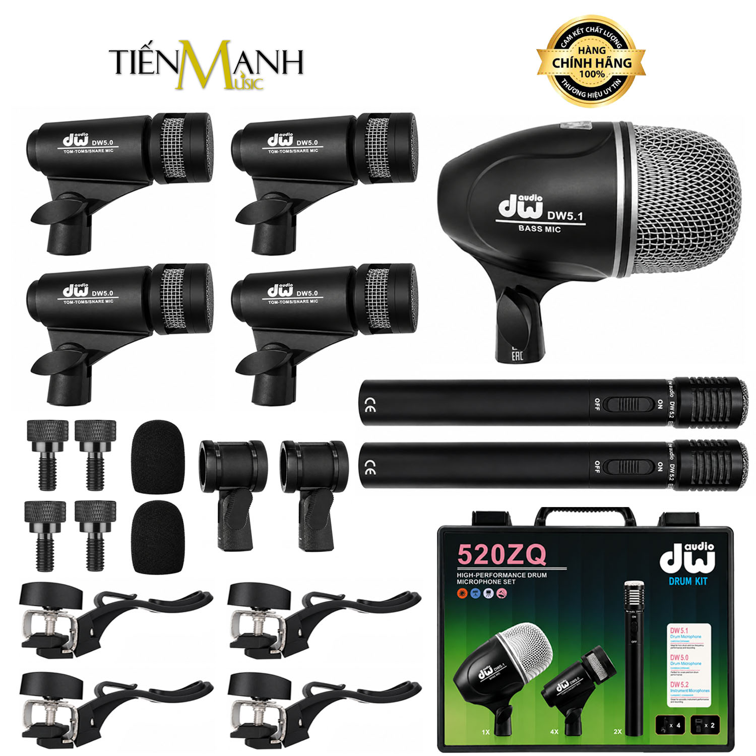 Bộ Micro Trống 7 Mic DW Audio DW 520ZQ