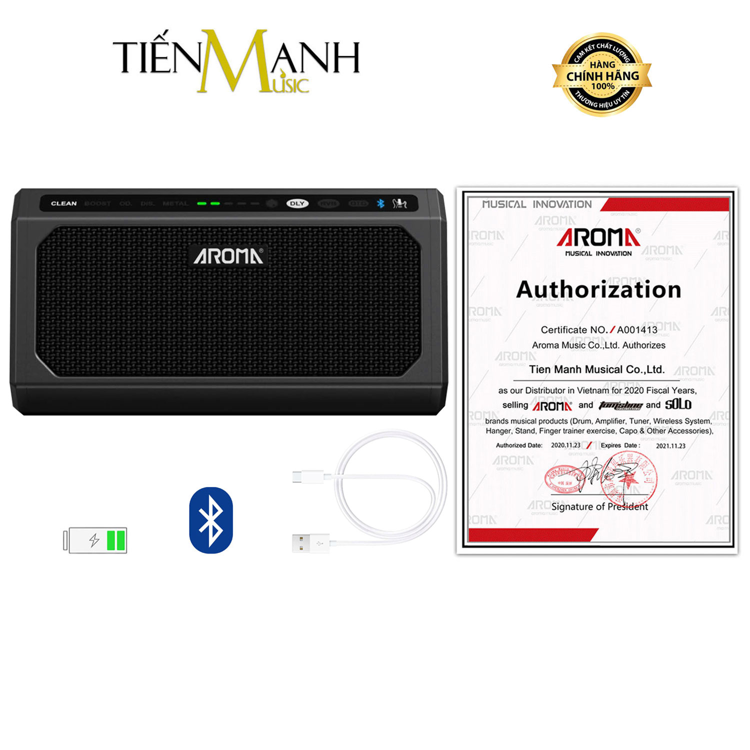 Amply Đàn Guitar Điện Aroma TG-08