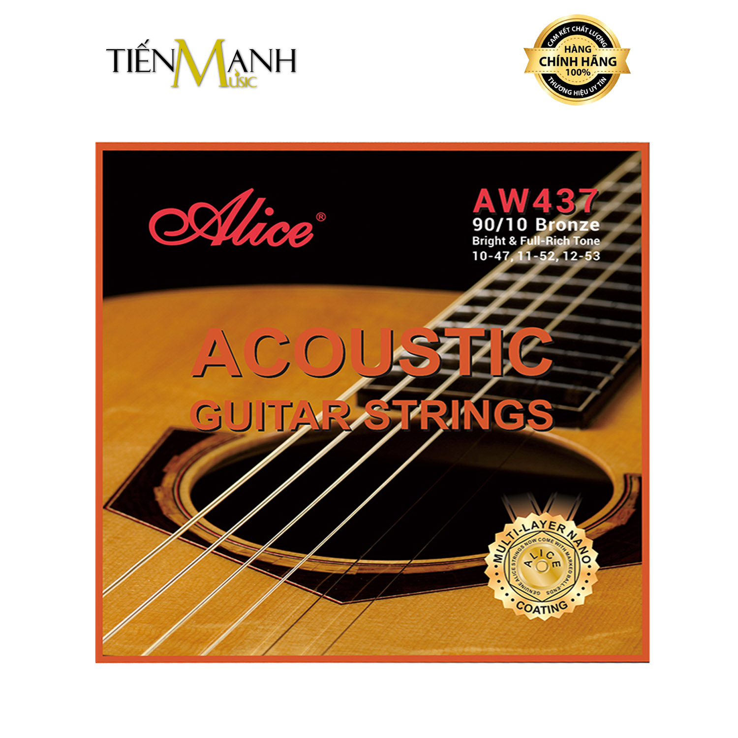 Dây đàn guitar acoustic Alice AW437