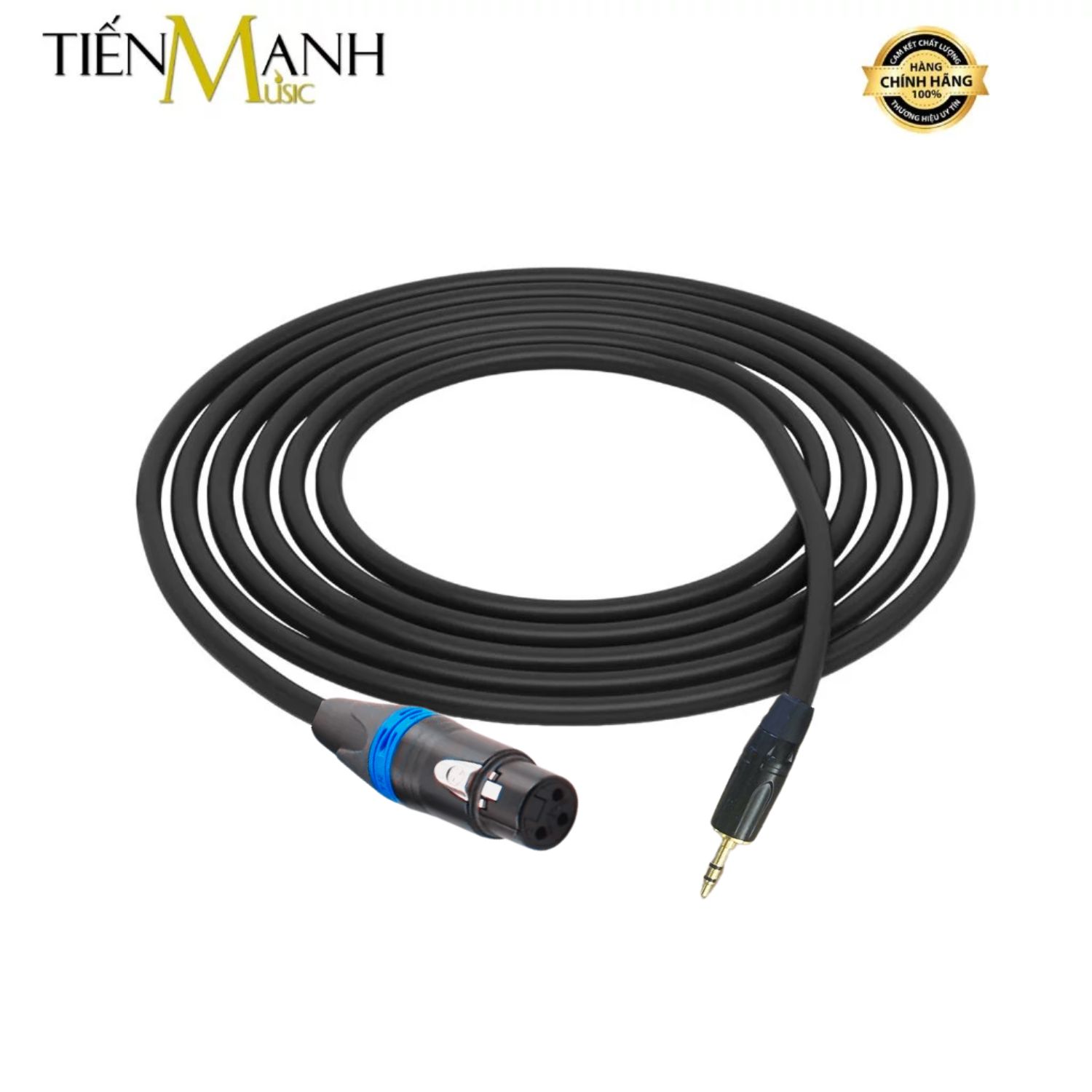 Dây Cáp Mic 5V XLR Canon Cái Sang 3.5mm Stereo TRS DM5V