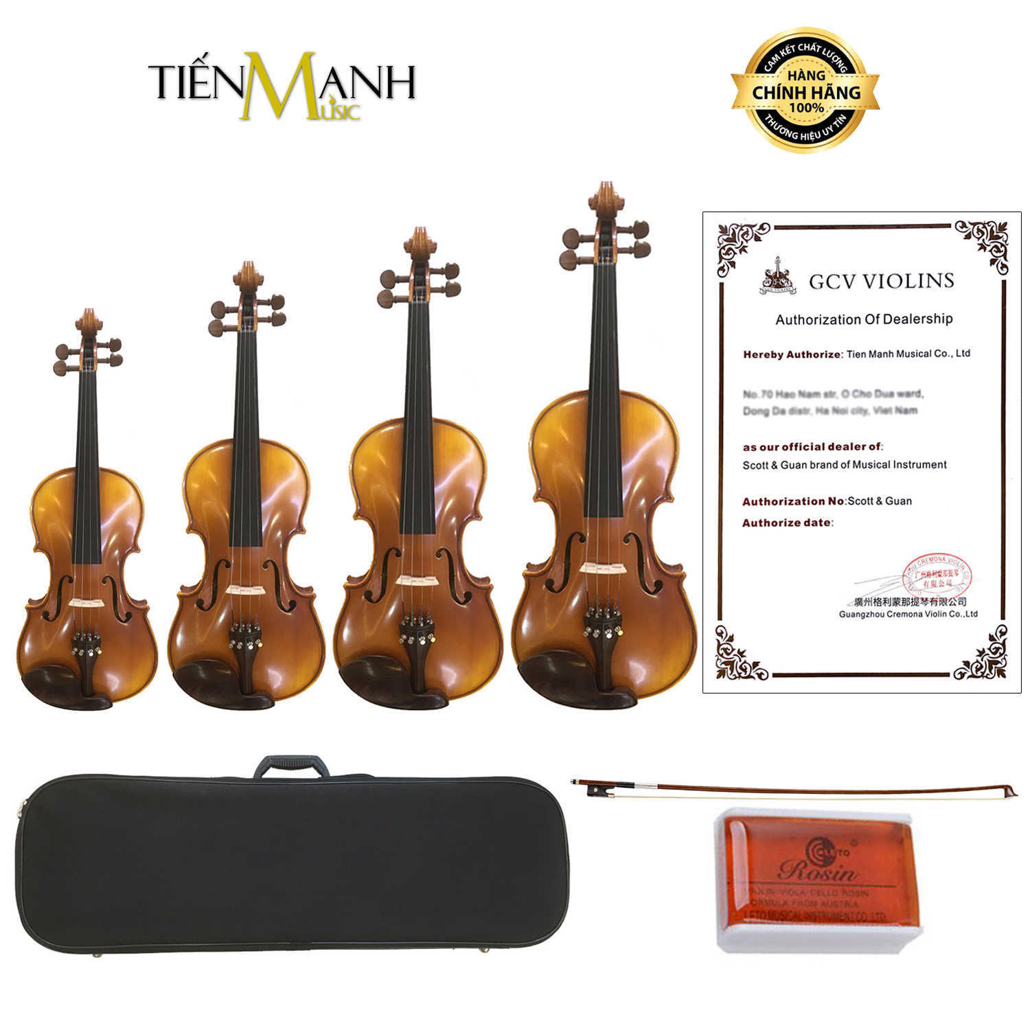 Đàn Violin Scott & Guan 601