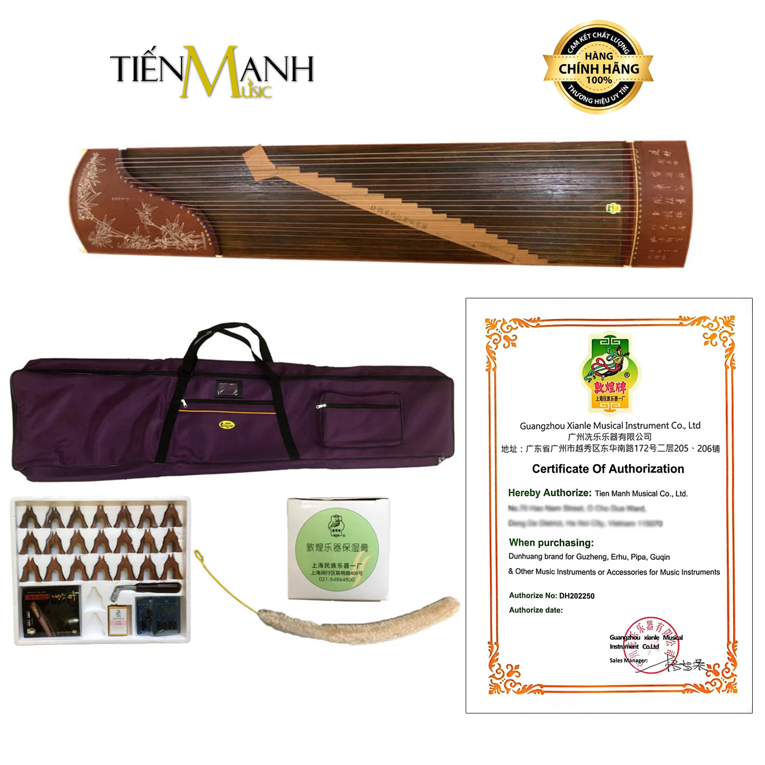 Đàn Tranh 21 Dây Đôn Hoàng 689E