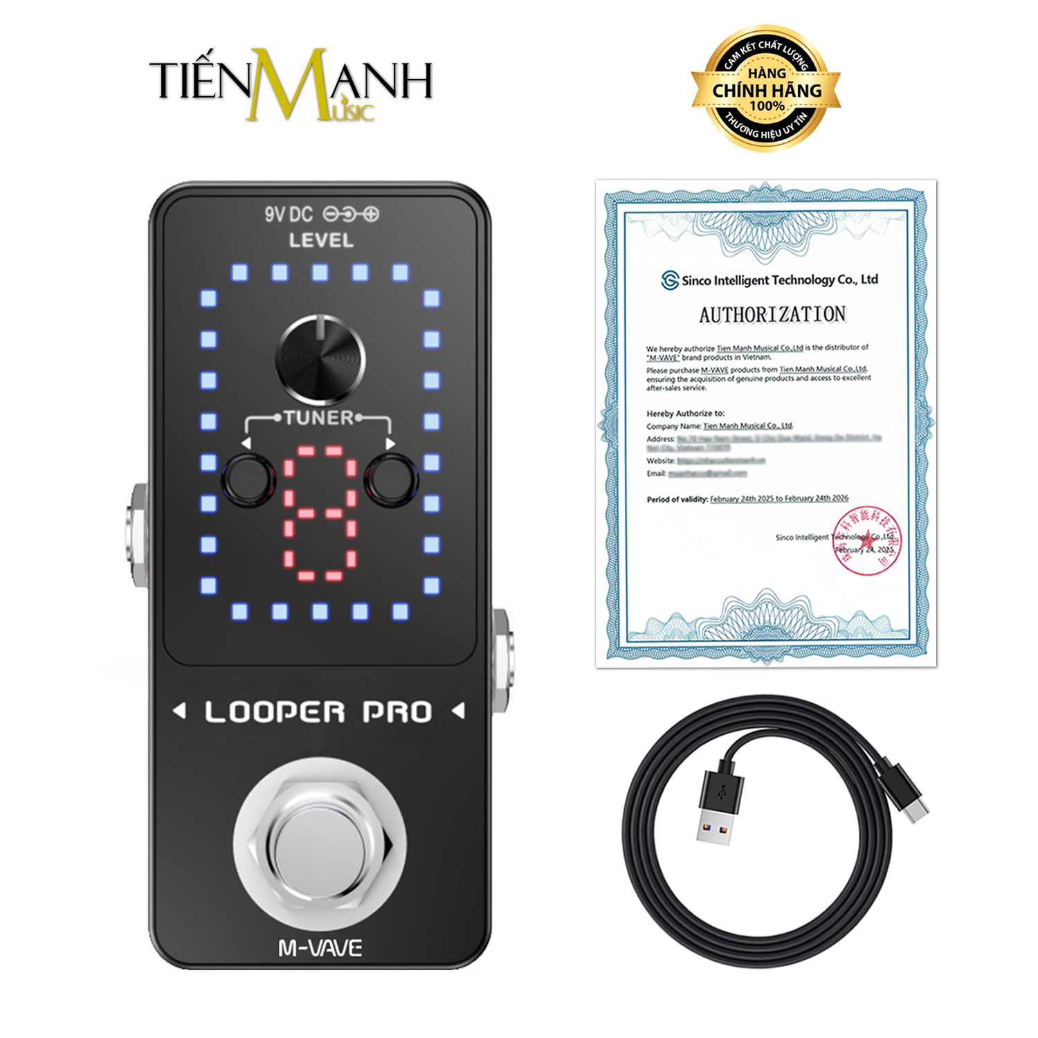 Phơ Guitar Loop M-Vave Looper Pro