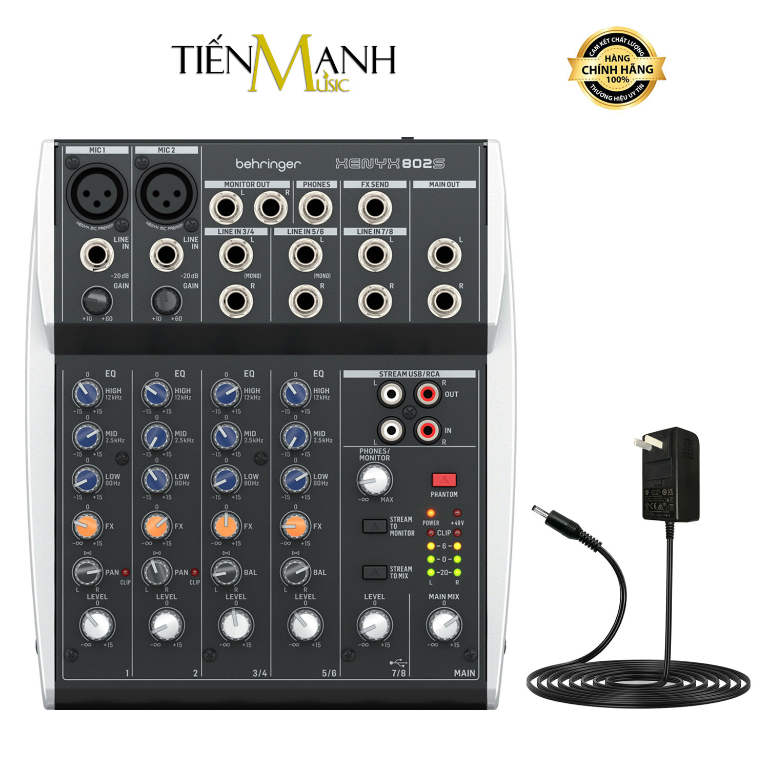 Bàn Trộn Mixer Behringer XENYX 802S