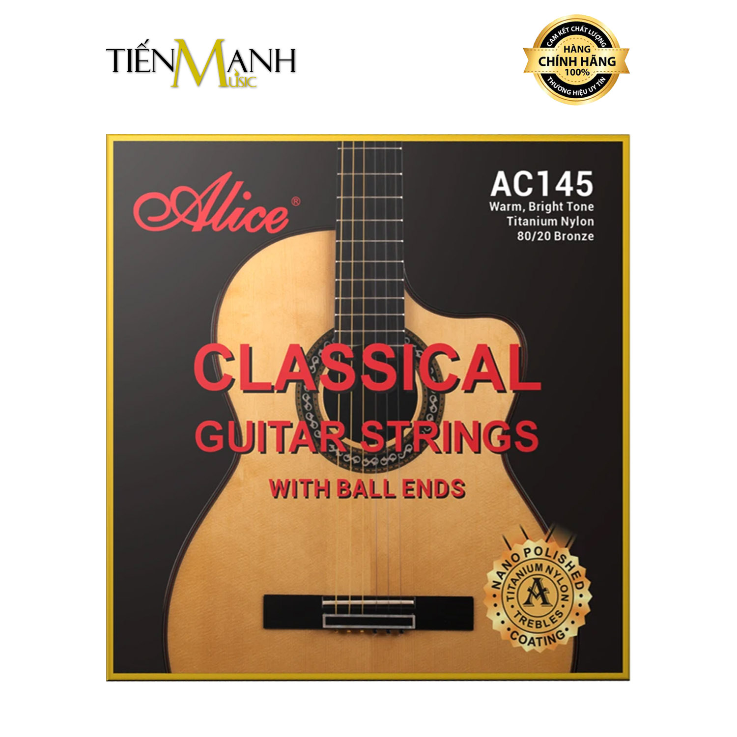 Dây Đàn Guitar Classic Strings Alice AC145