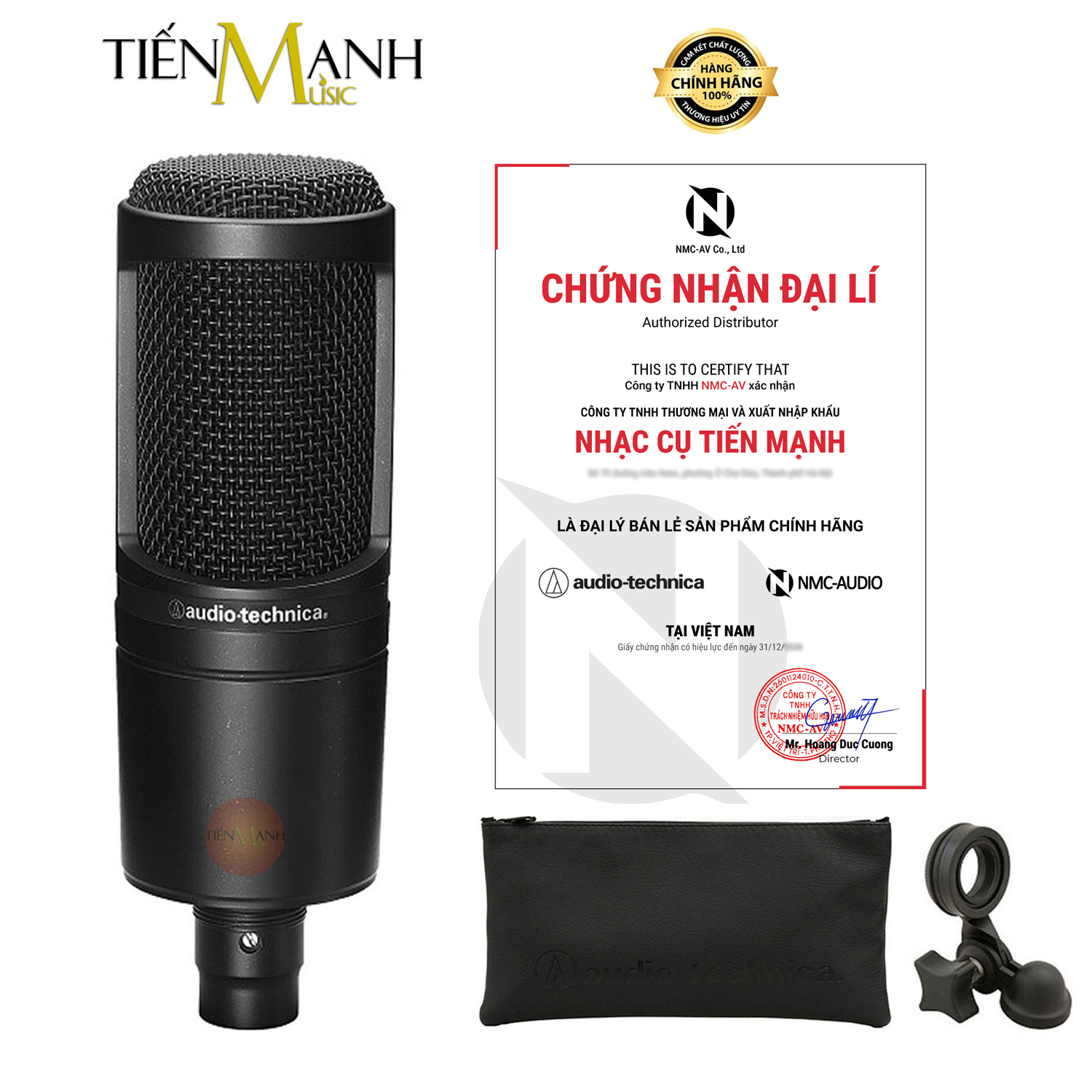 Micro Audio Technica AT2020 - Mic Condenser Thu Âm Phòng Studio