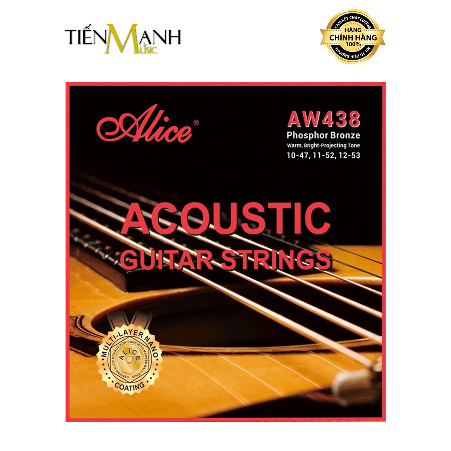 Dây đàn guitar acoustic Alice AW438