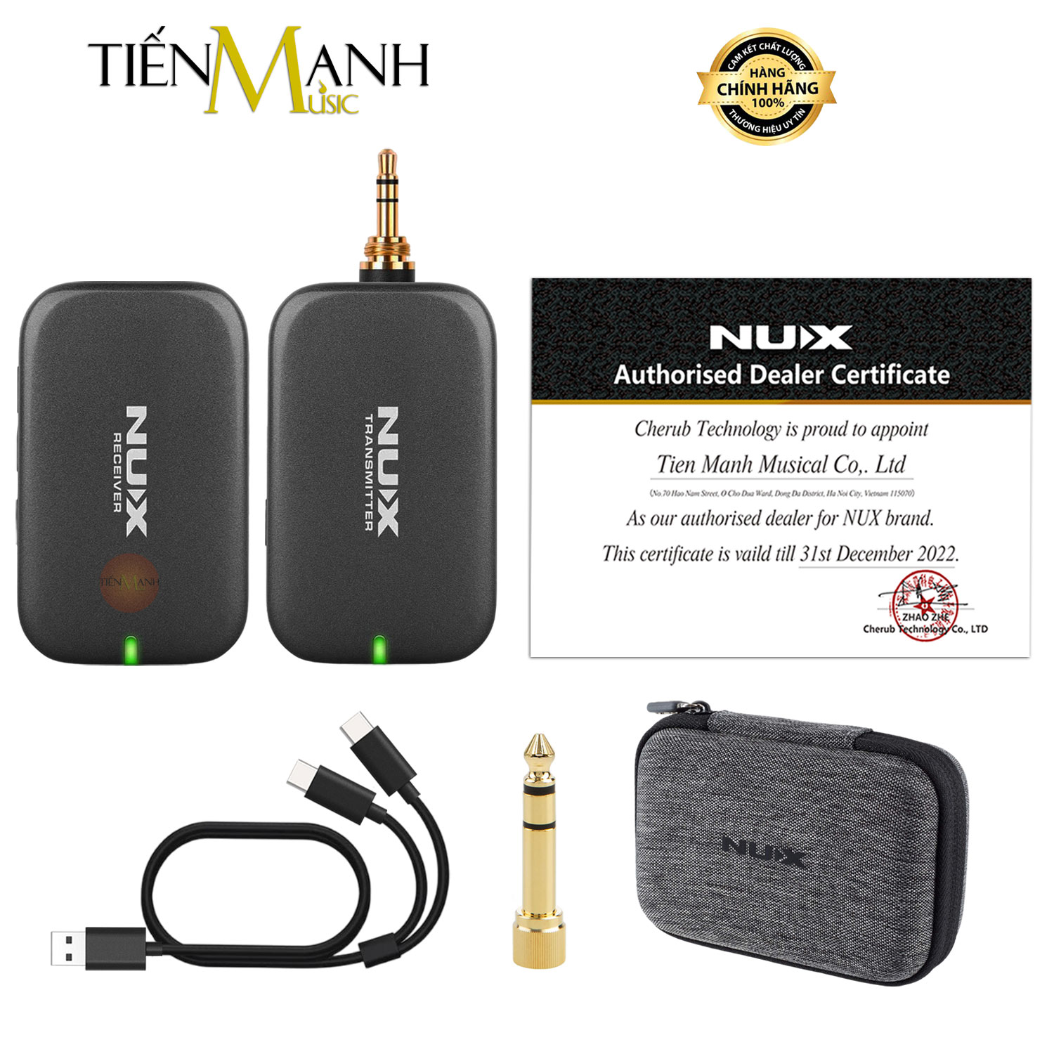 Bộ Thu Phát Audio Stereo Không Dây Nux B7PSM 5.8GHz Wireless