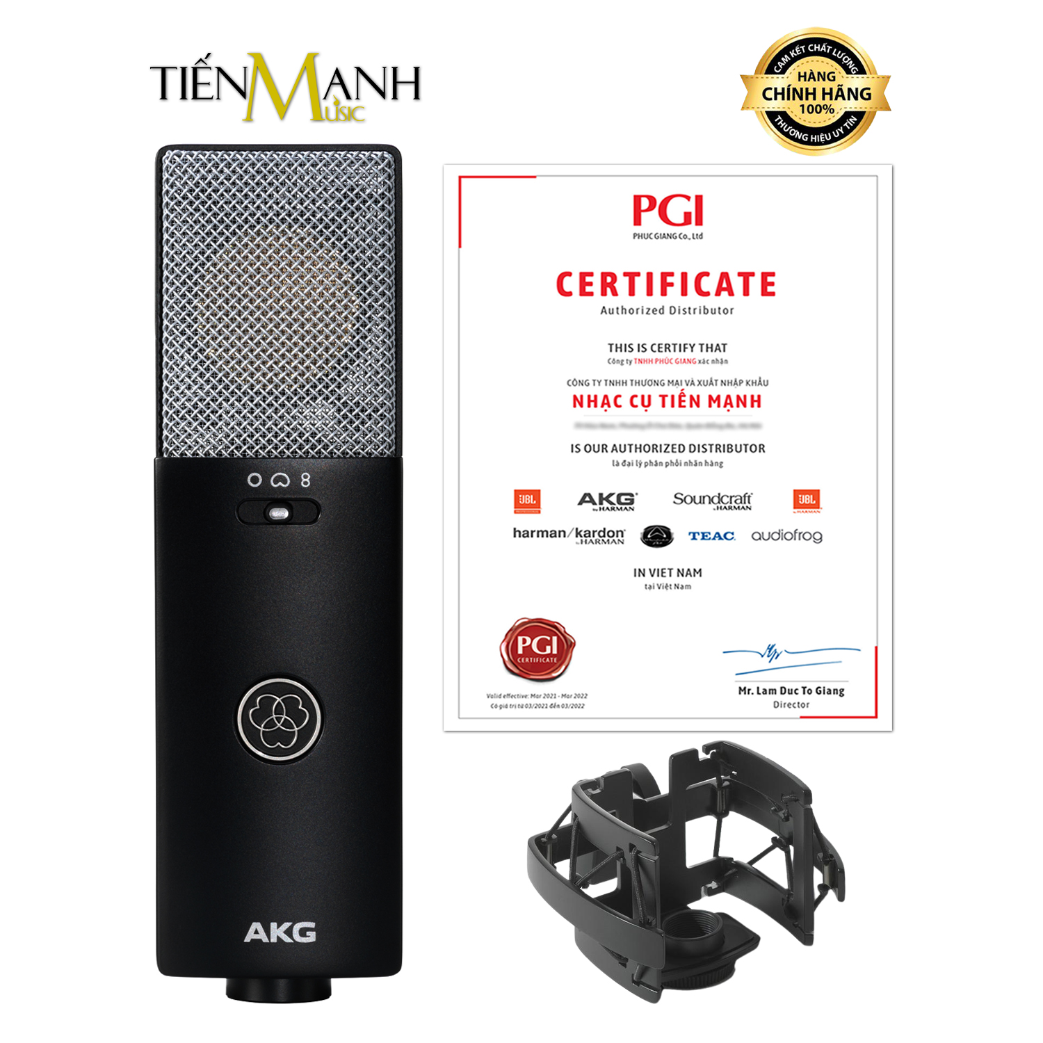 Mic Thu Âm AKG C114 - Micro Vocal Multi-Pattern Condenser Microphone Studio Biểu Diễn Cardioid C-114