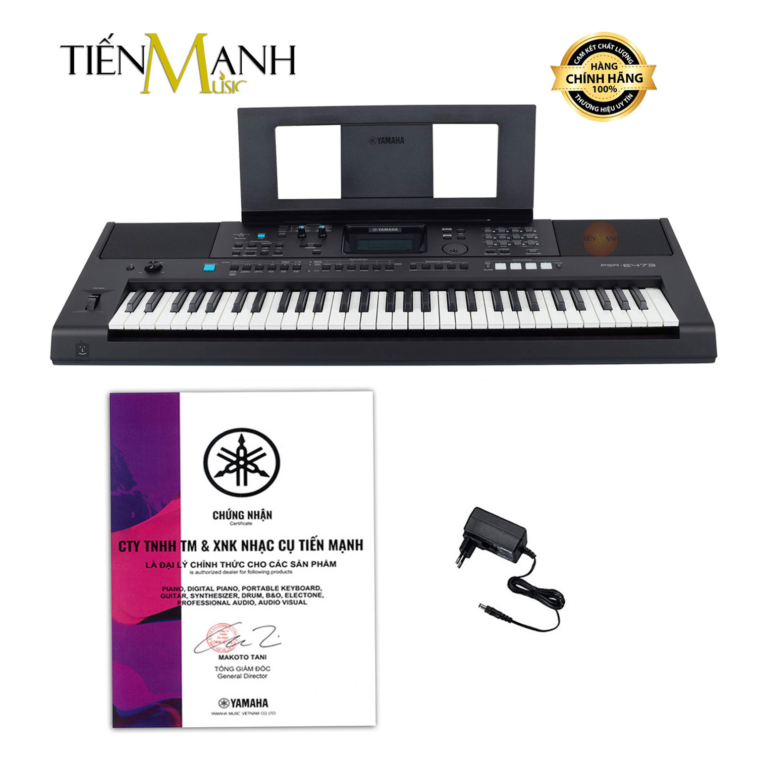 Đàn Organ Yamaha PSR-E473 Keyboard  - Có tem chống hàng giả Bộ CA
