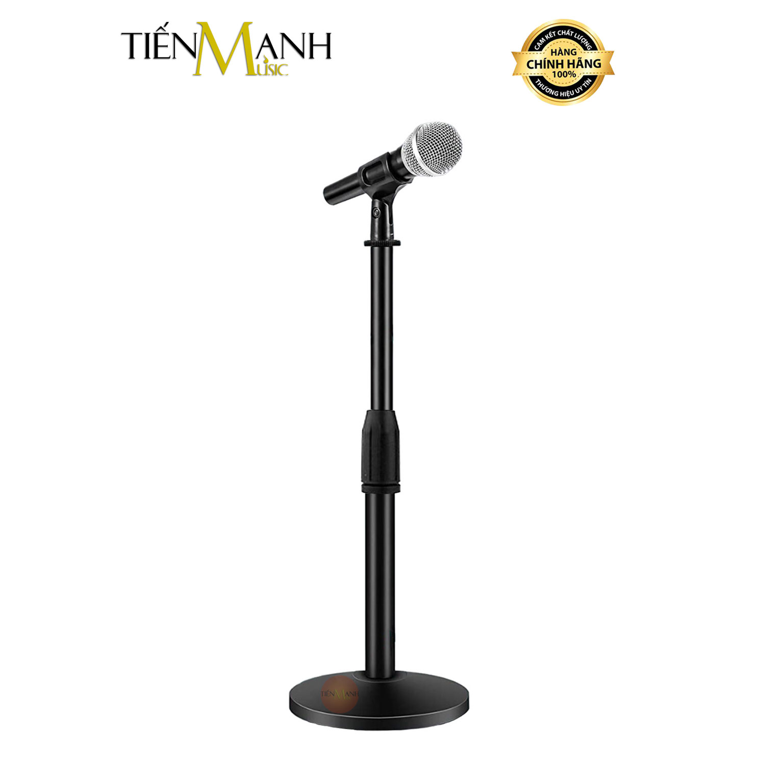 Chân Micro Lùn Để Bàn DM-101S - Giá Đỡ Đế Kẹp Mic Stand Thu Âm Livestream Microphone