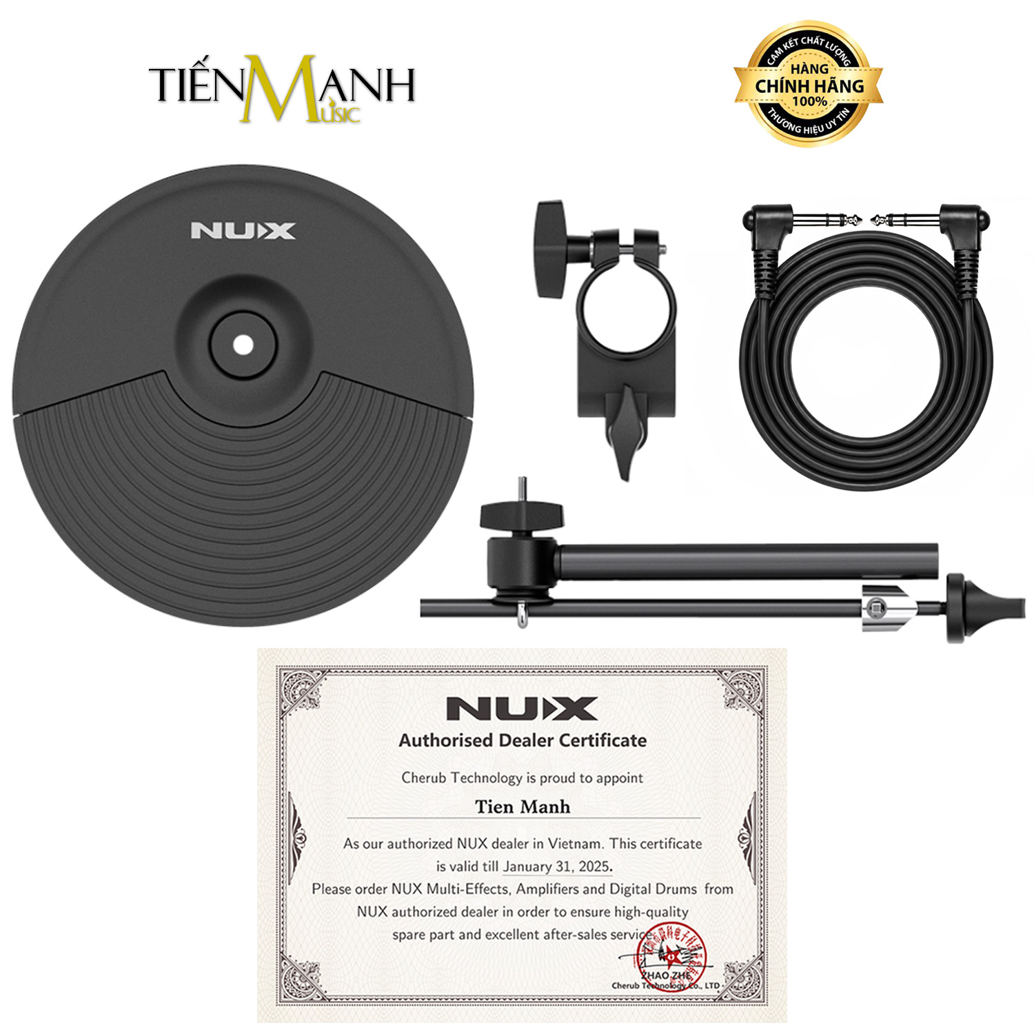 Cymbal Trống Điện Tử 10 inch Nux Cho DM210