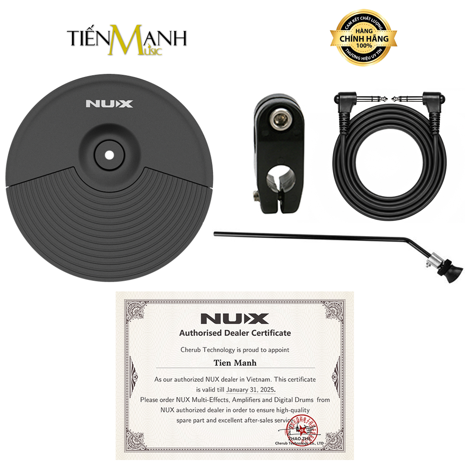 Cymbal Trống Điện Tử 10 inch Nux Cho DM110