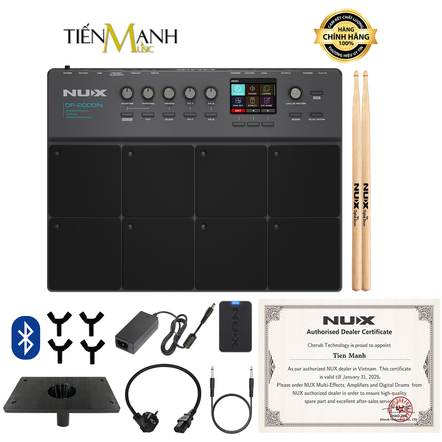 Trống Điện Tử Nux DP-2000IN - 8 Mặt Electronic Digital Drum DP2000 DP 2000