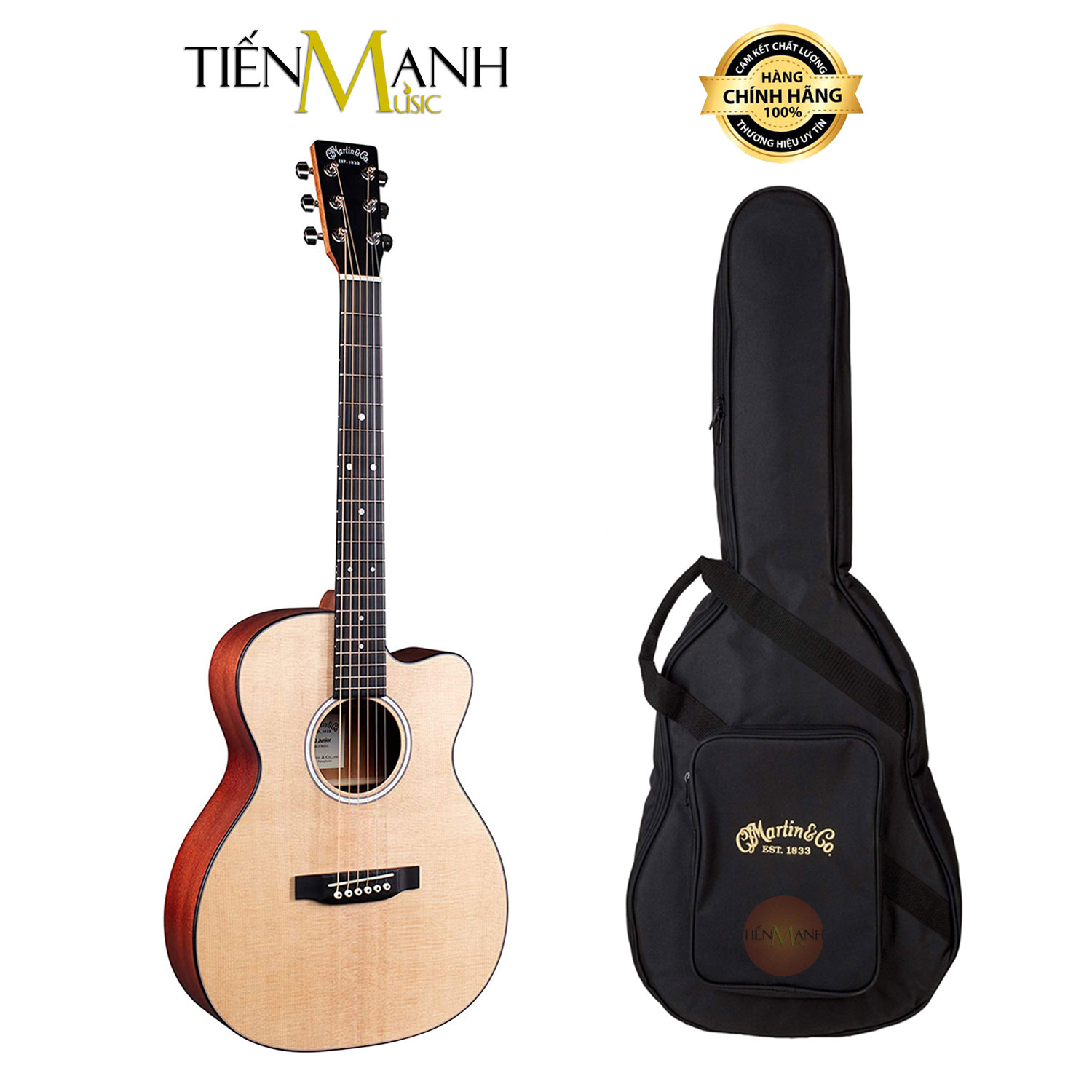 [Có EQ] Đàn Guitar Acoustic Martin Junior 000CJr-10E Kèm Bao Đựng CJr 10E CJr10E