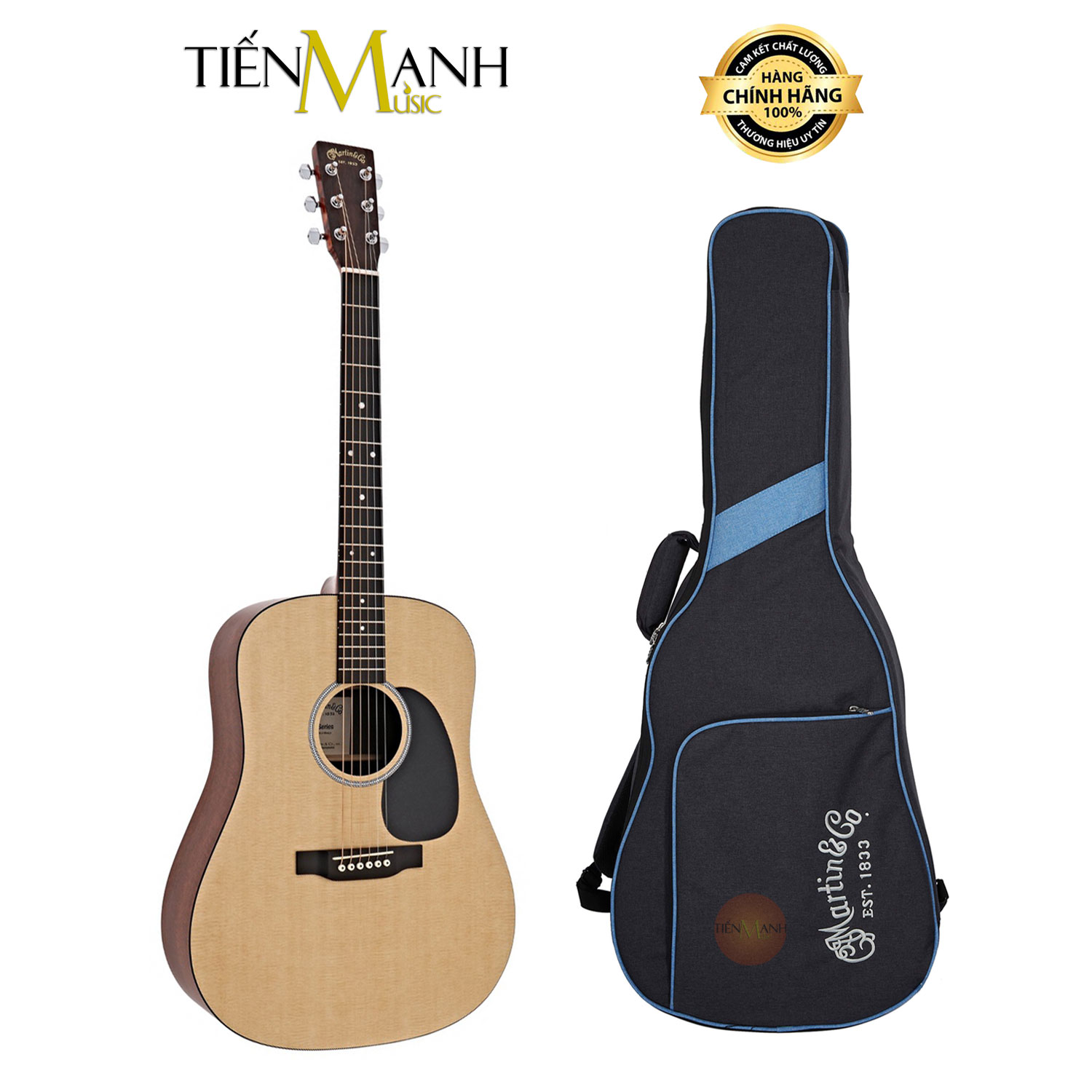 [Có EQ] Đàn Guitar Acoustic Martin D-X1E Gỗ Sitka Spruce Series X DX1E Kèm Bao Đựng