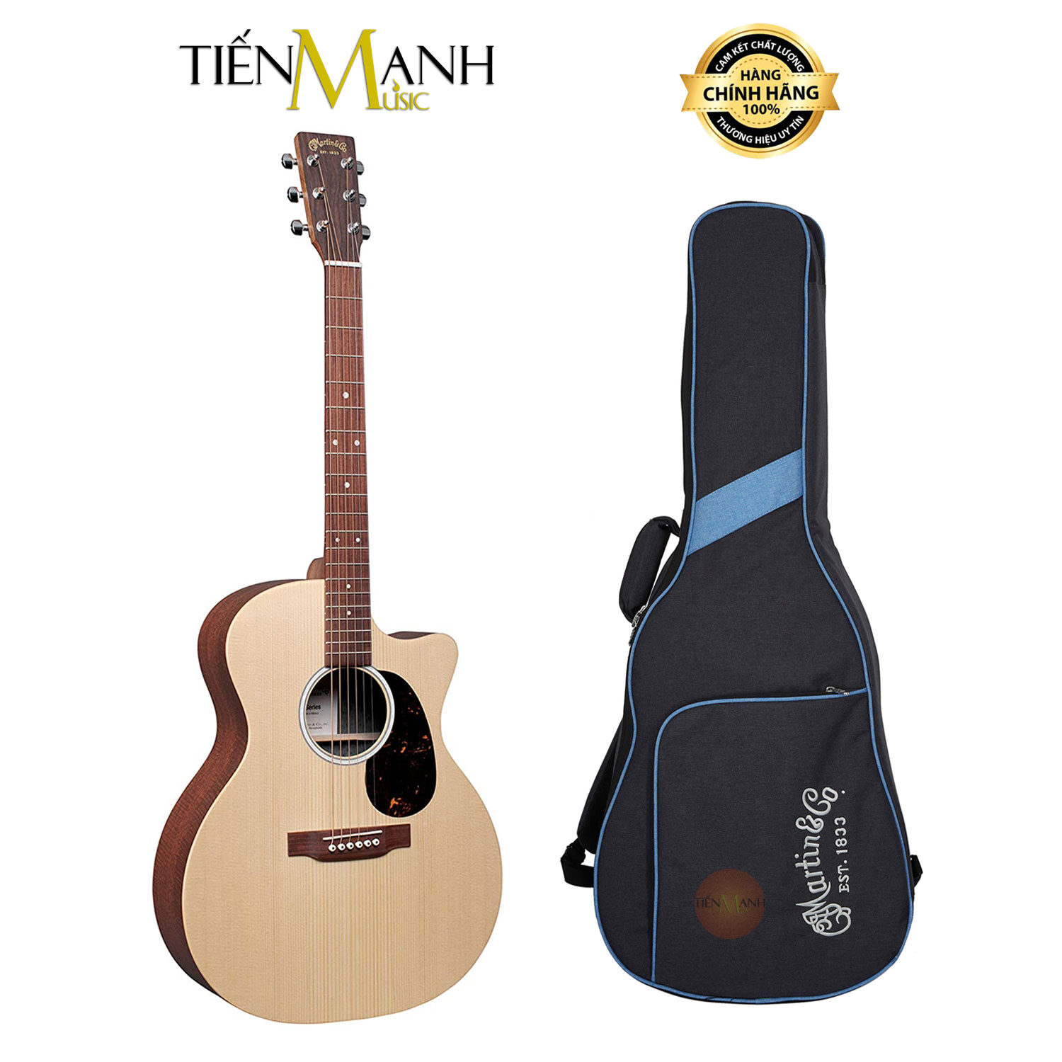 [Có EQ] Đàn Guitar Acoustic Martin GPC-X2E Gỗ Mahogany X Series GPC X2E Kèm Bao Đựng GPCX2E