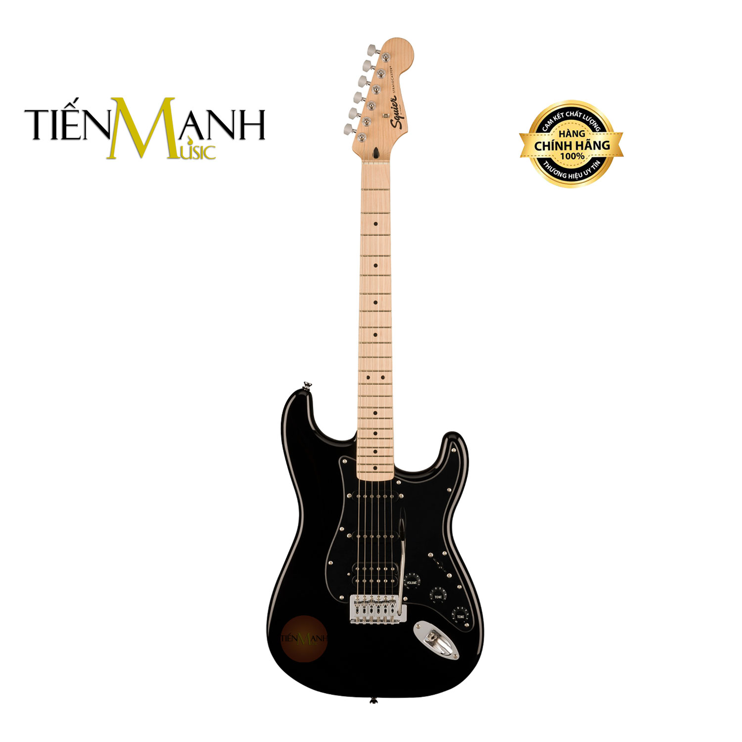 Đàn Guitar Điện Fender Squier Sonic Stratocaster HSS - Black