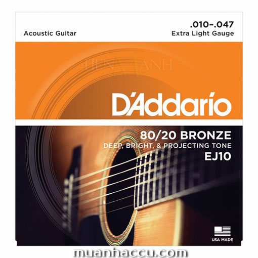 Dây Đàn Guitar Acoustic DAddario EJ10