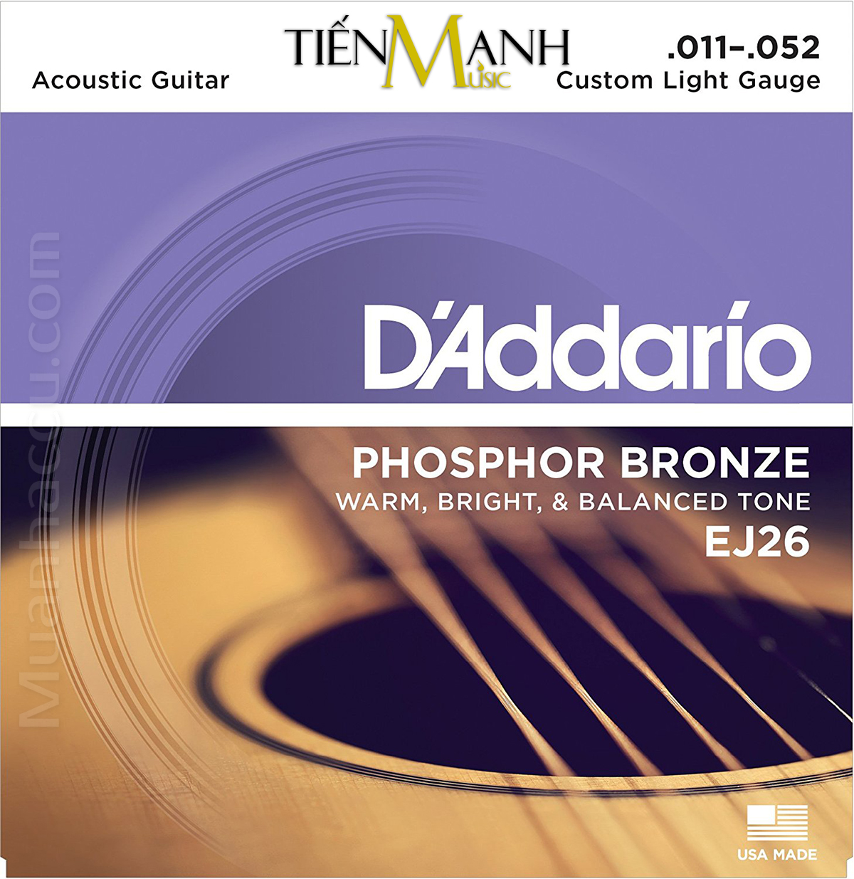 Dây Đàn Guitar Acoustic DAddario EJ26