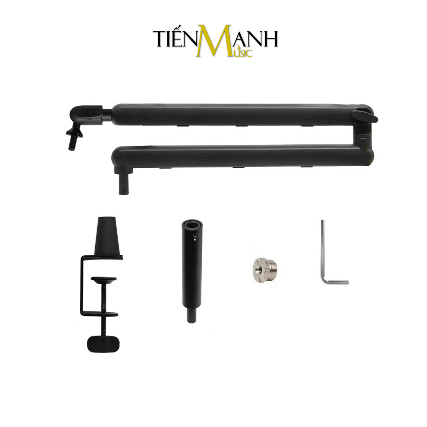 Giá Treo Micro Arm Kẹp Cạnh Bàn Dr.Mic F10 - Chịu Lực 2kg (Đen)