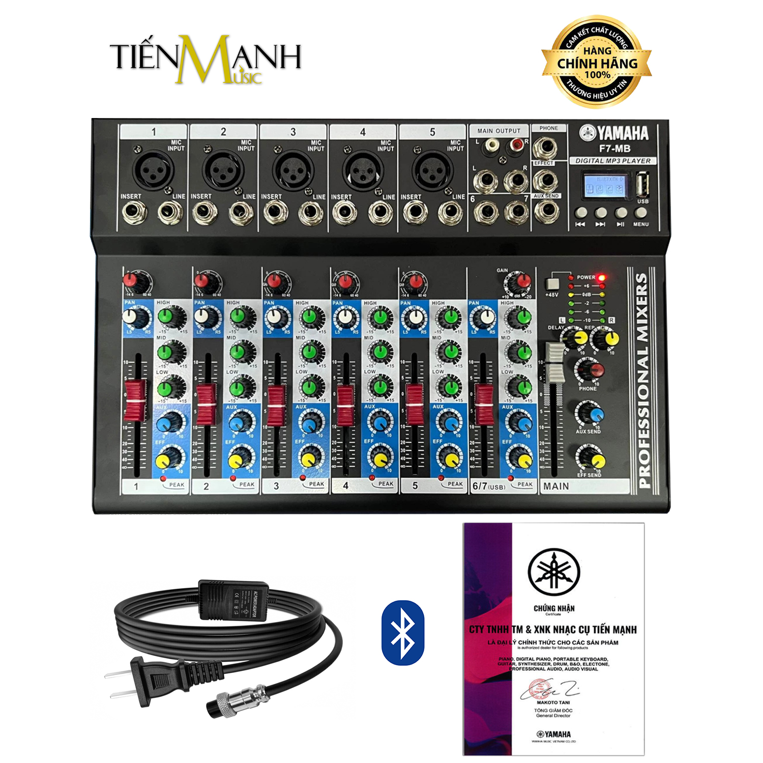Bàn Trộn Âm Thanh Mixer Yamaha F7 MB