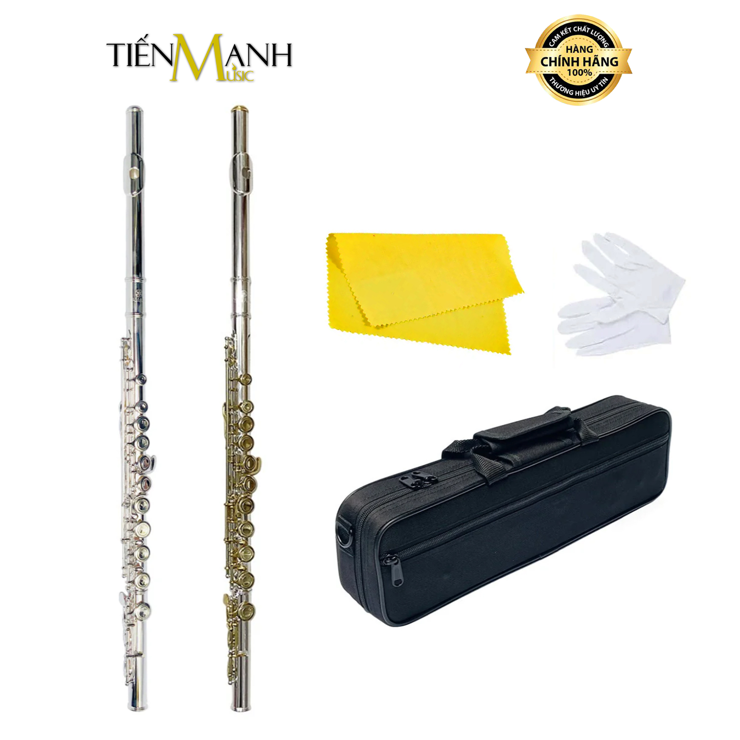 Sáo Flute FL100  Sáo Tây Tone C (Đô) Mạ Bạc FL100