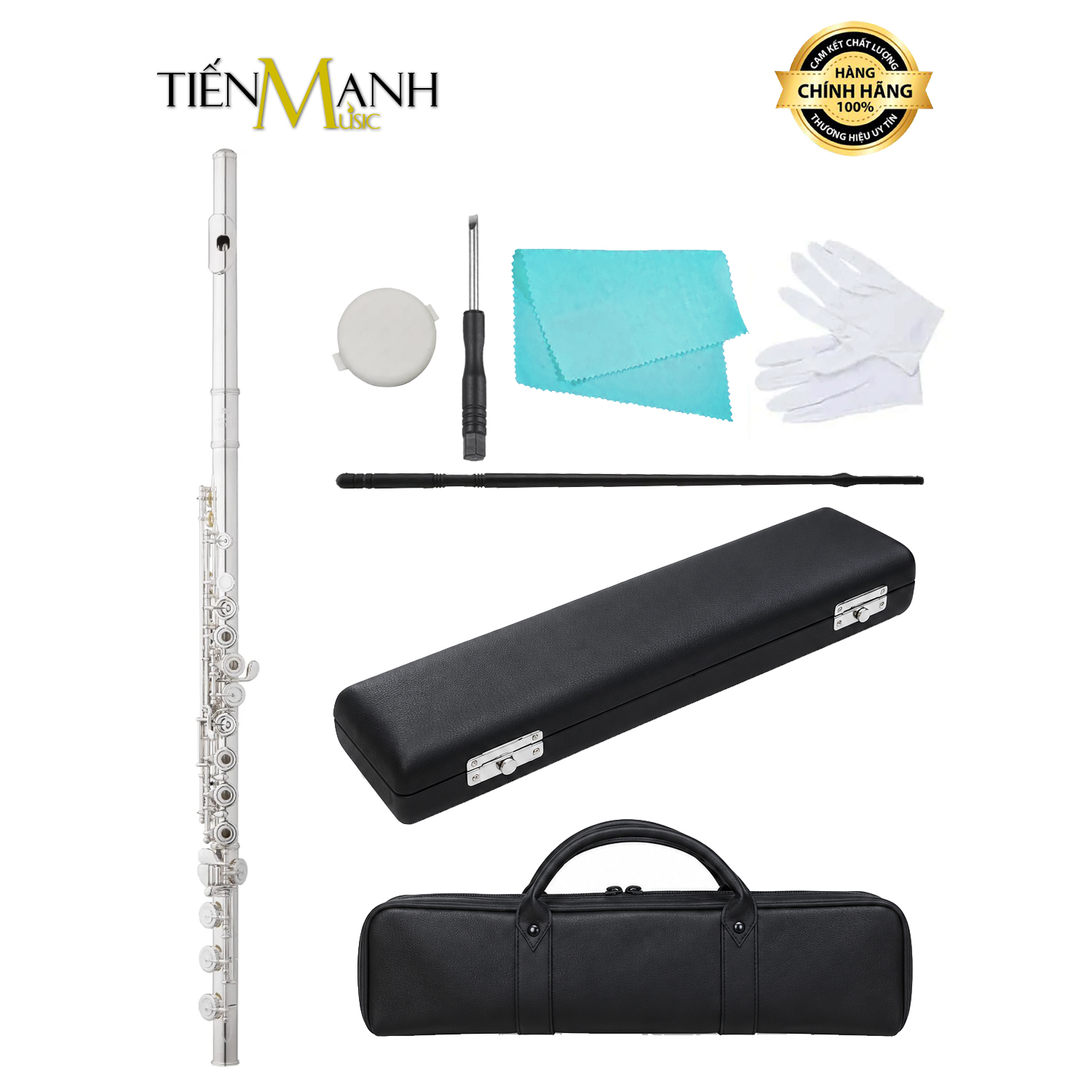 Sáo Flute Amati Sáo Tây Mạ Bạc - Silver Plated Flute With Hard Case
