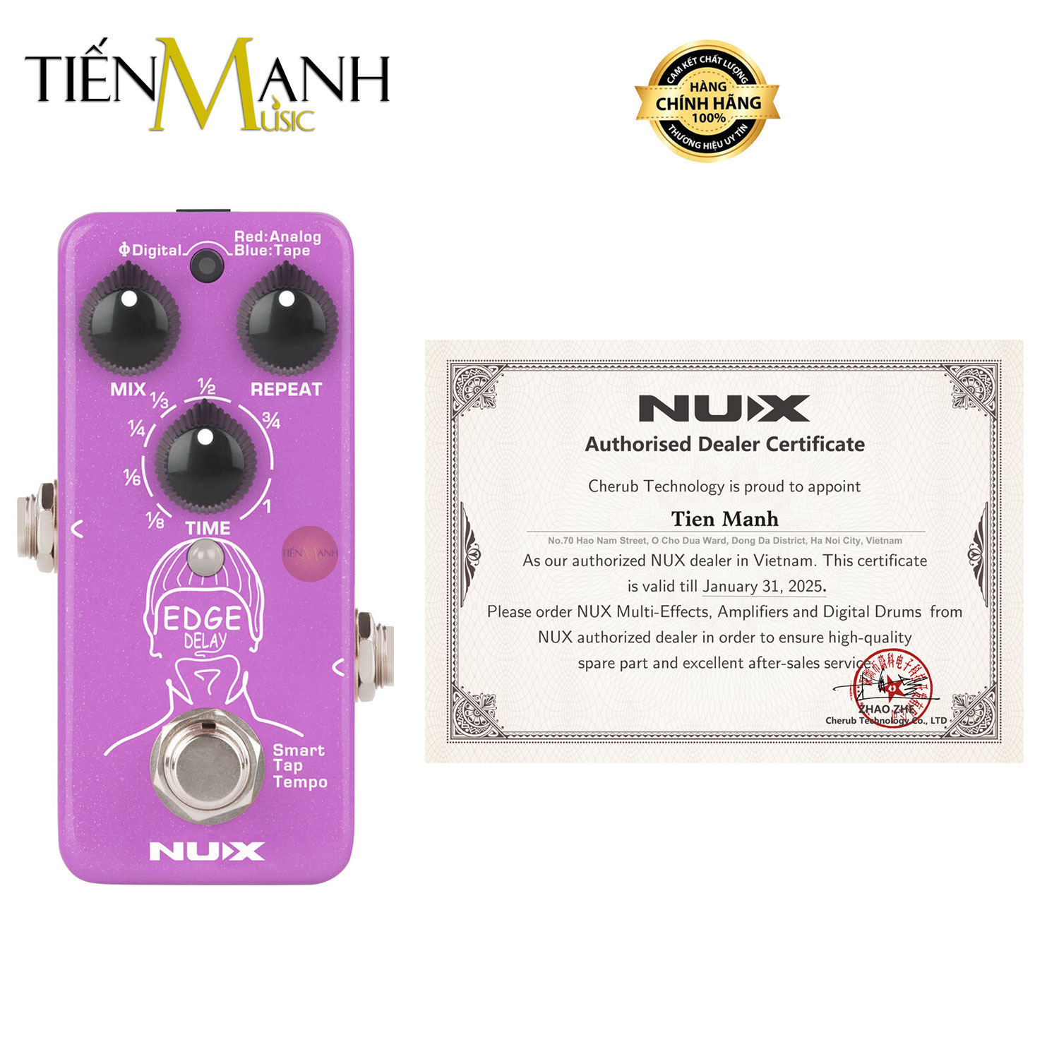 Phơ Đàn Guitar Nux Delay NDD-3 Edge