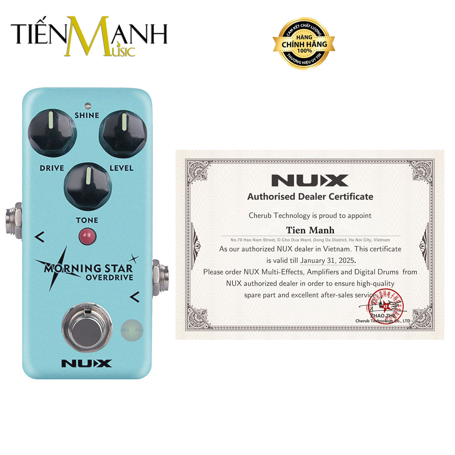 Phơ Đàn Guitar Nux Overdrive NOD-3 Morning Star