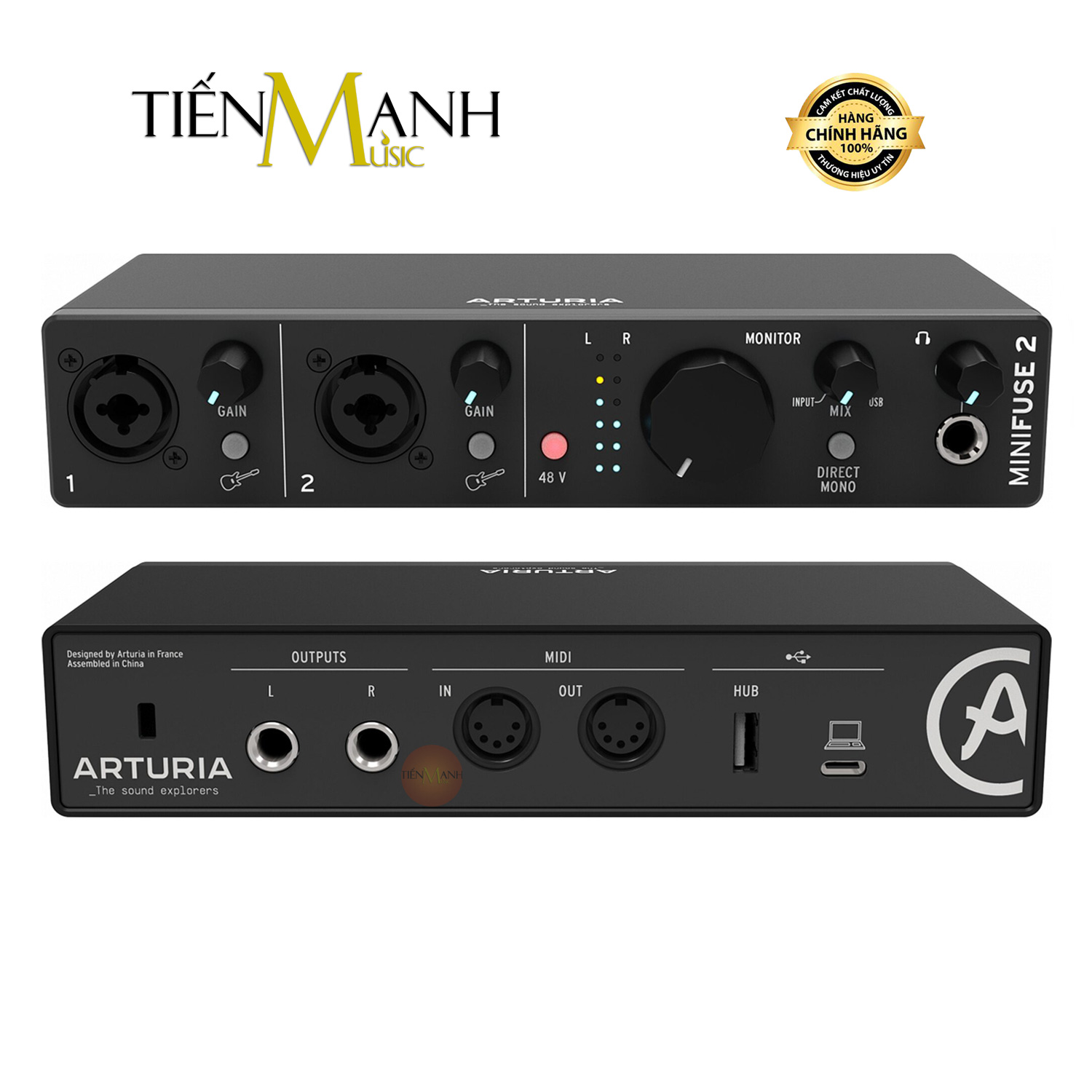 Soundcard Arturia MiniFuse 2 - Màu Đen