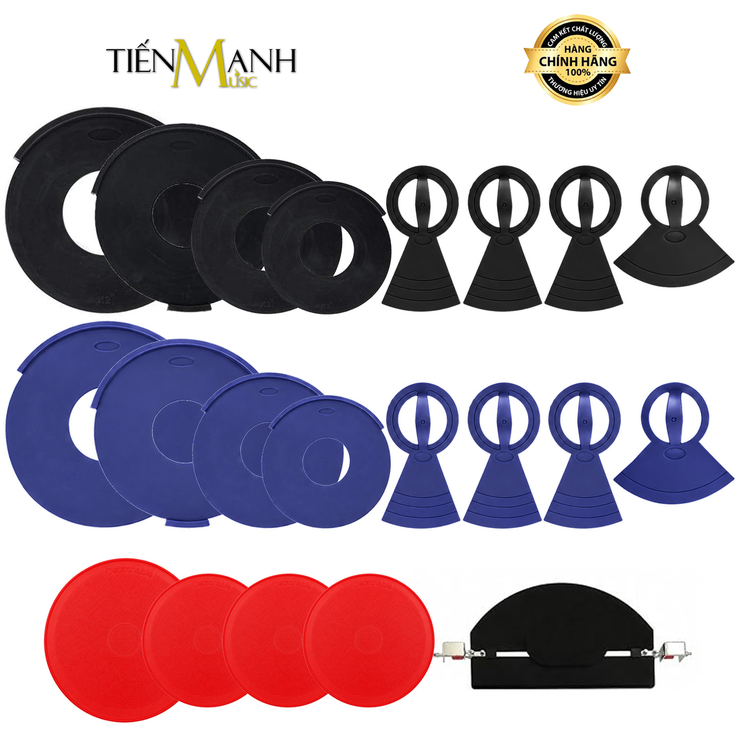 Bộ Giảm Âm Trống Bằng Cao Su - Drum Mute Pads Reduce Volume