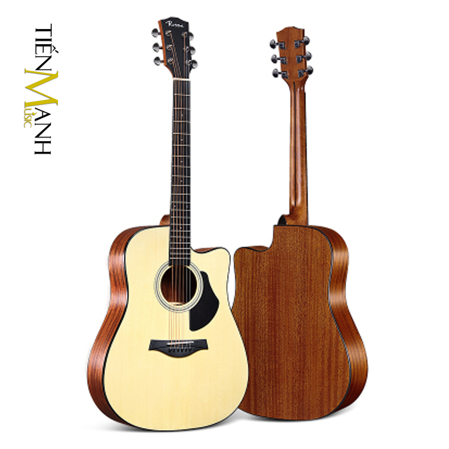 Đàn Guitar Acoustic Rosen G15 Màu Gỗ Dáng D (Size 41)