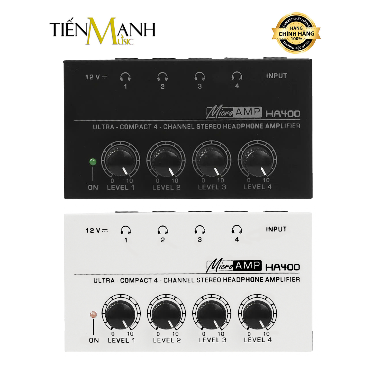 Bộ Chia và Kích Âm Tai Nghe 4 Cổng 6.35mm Dr.Mic HA400